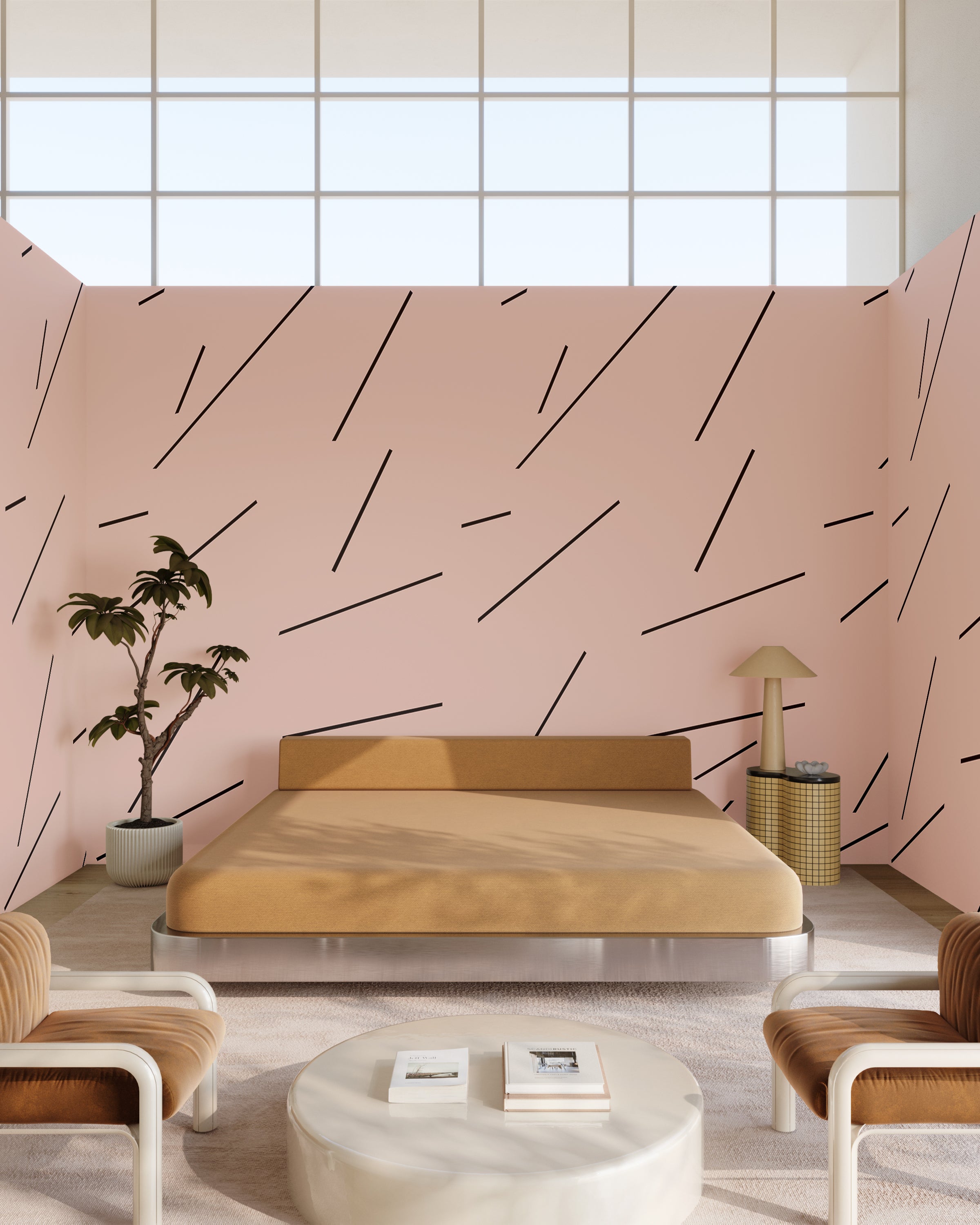 Bang Dem Sticks© Wallpaper in Mauve