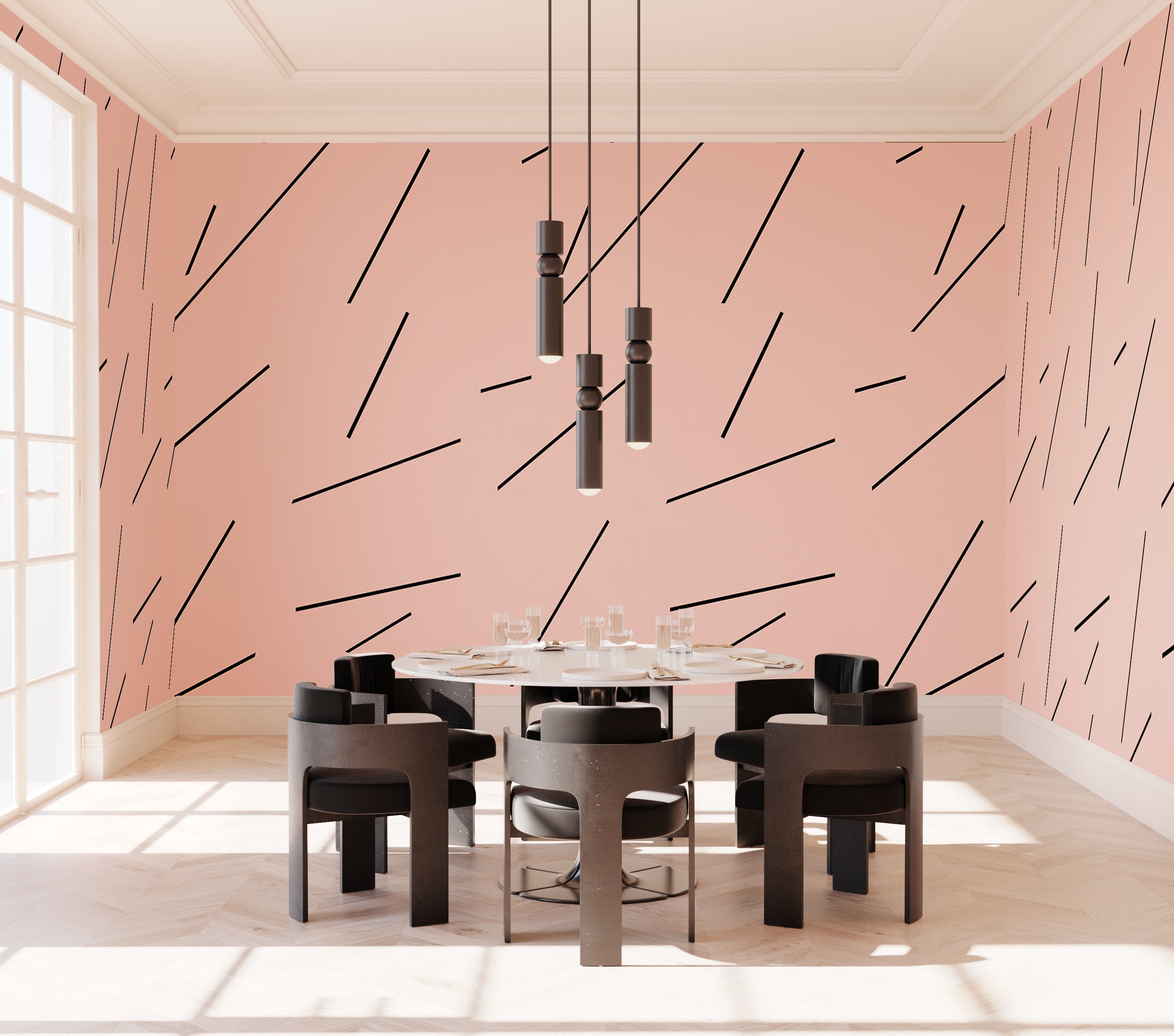 Bang Dem Sticks© Wallpaper in Mauve