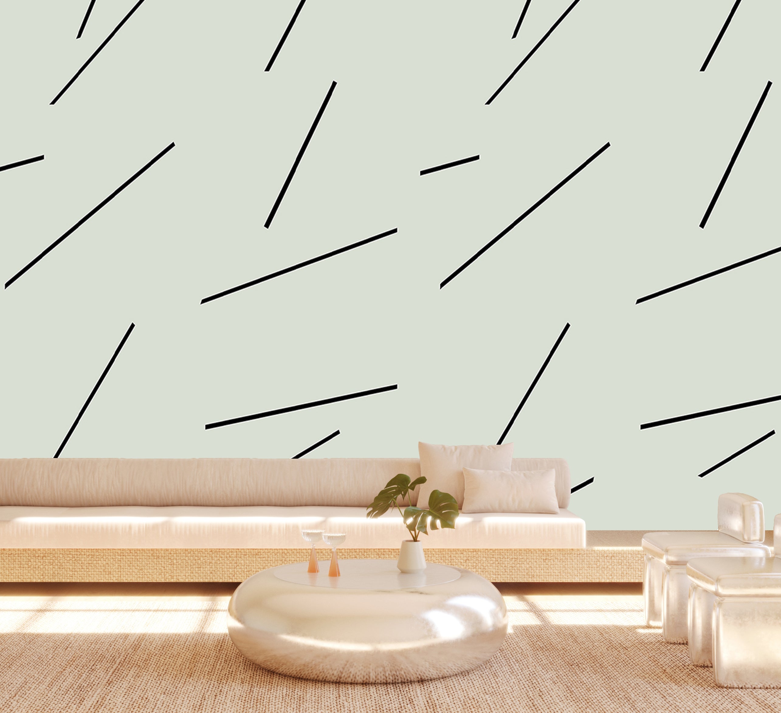 Bang Dem Sticks© Wallpaper in Mint