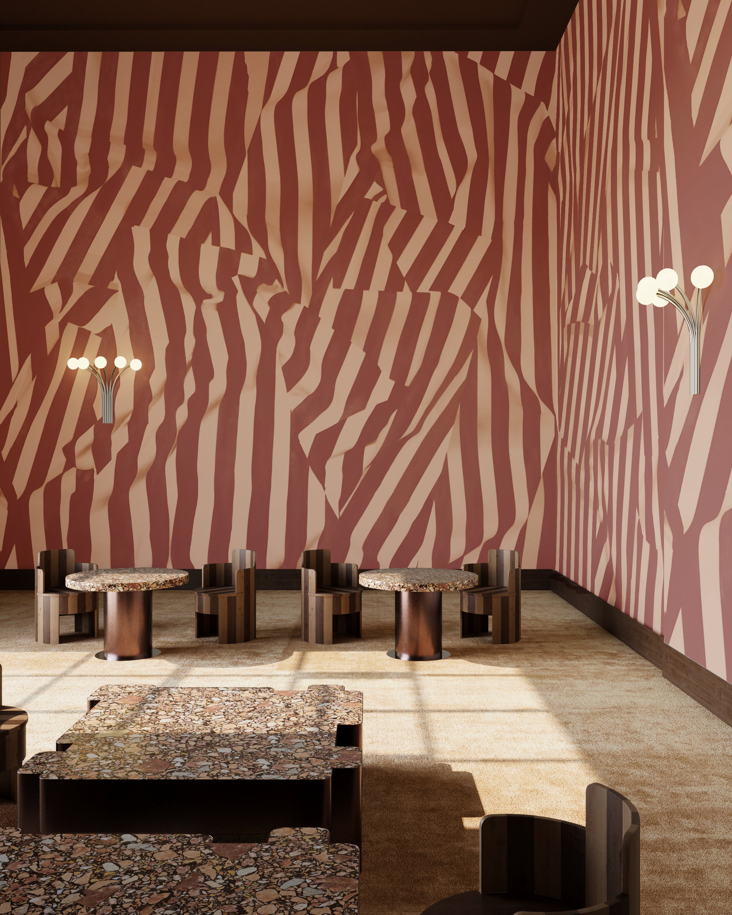 Carnival© Mural Wallpaper in Adobe