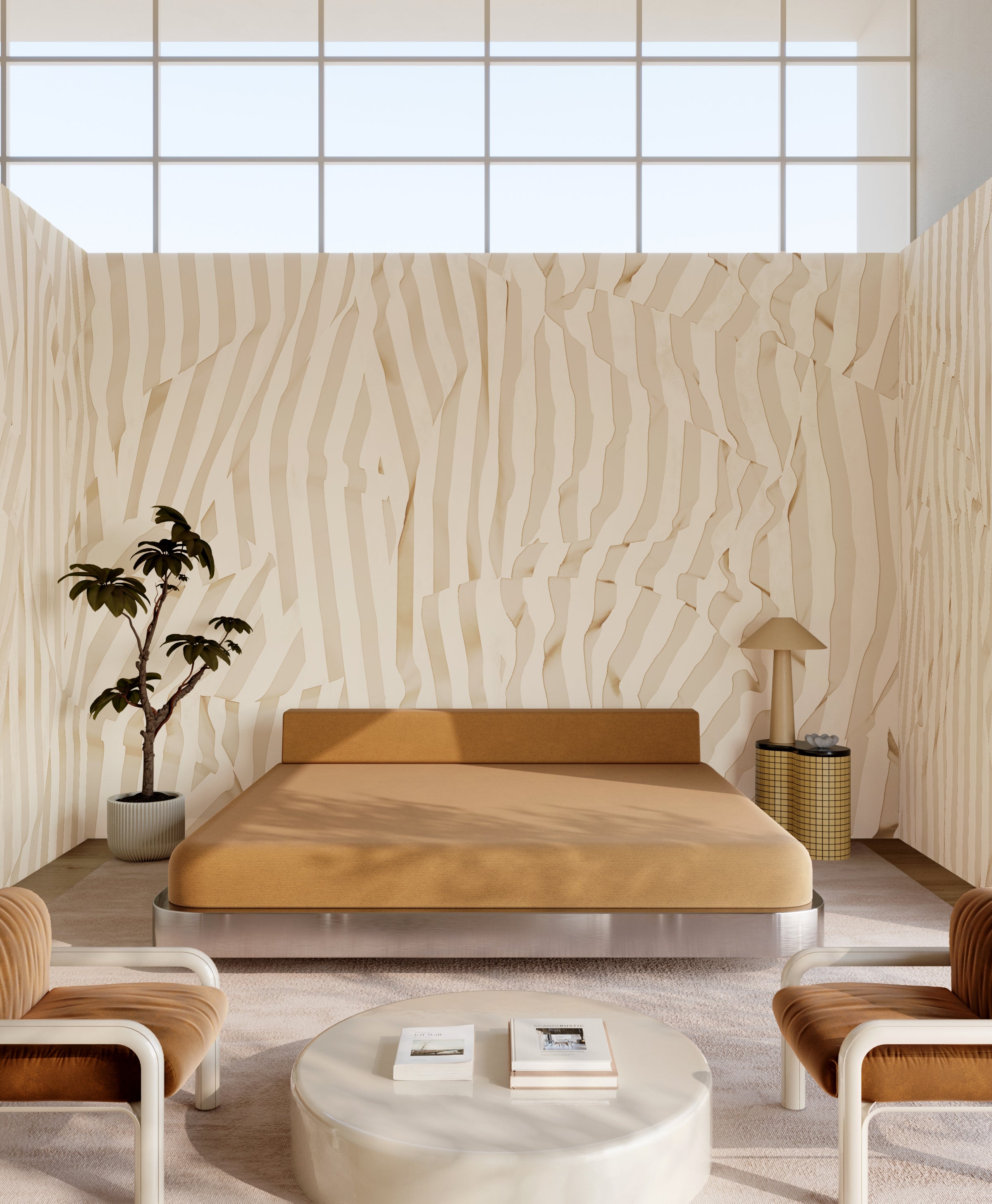 Carnival© Mural Wallpaper in butter