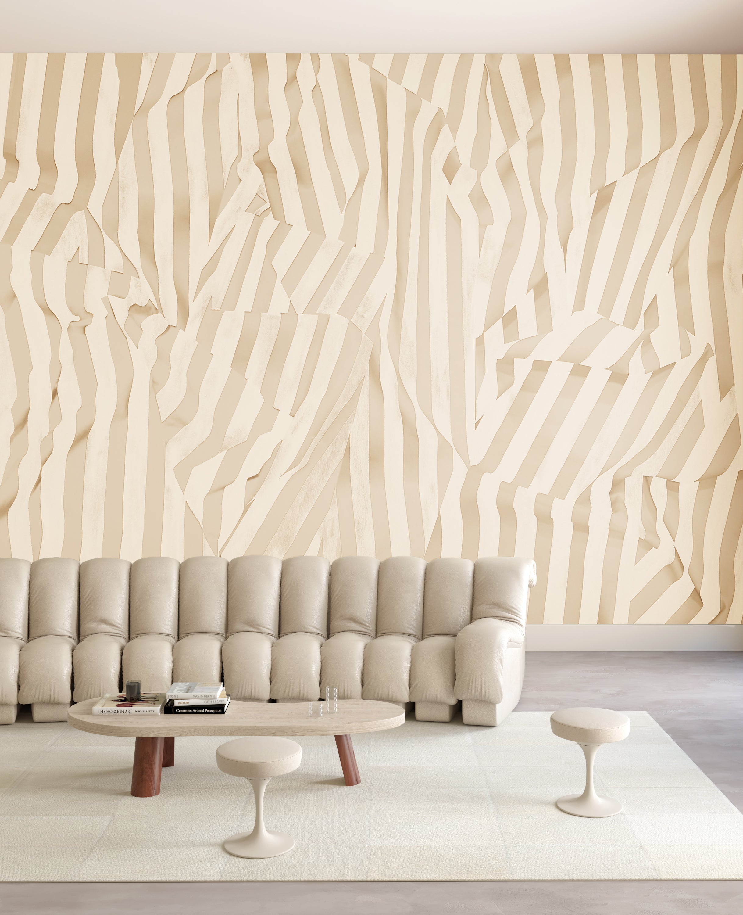 Carnival© Mural Wallpaper in butter