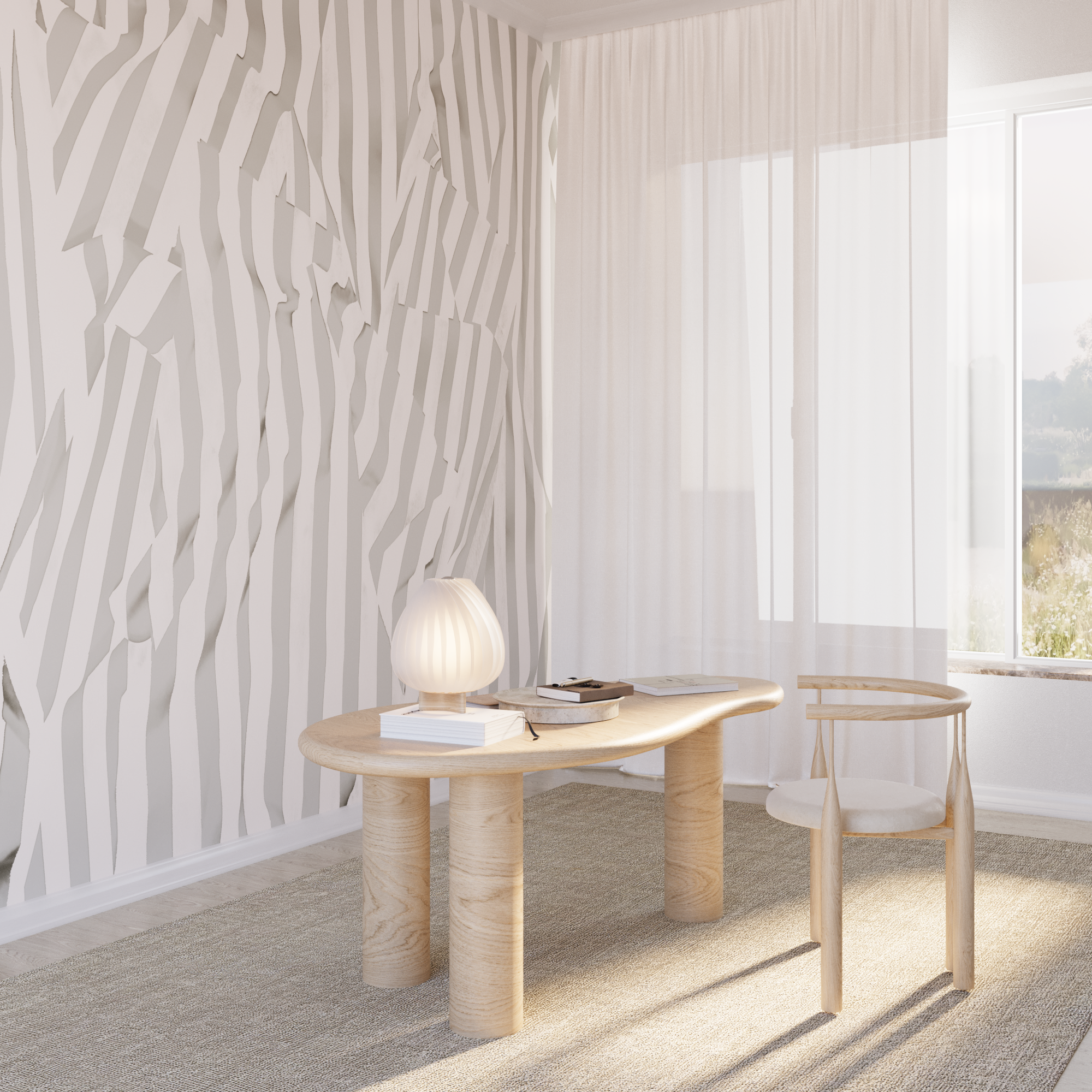 Carnival© Mural Wallpaper in cobble