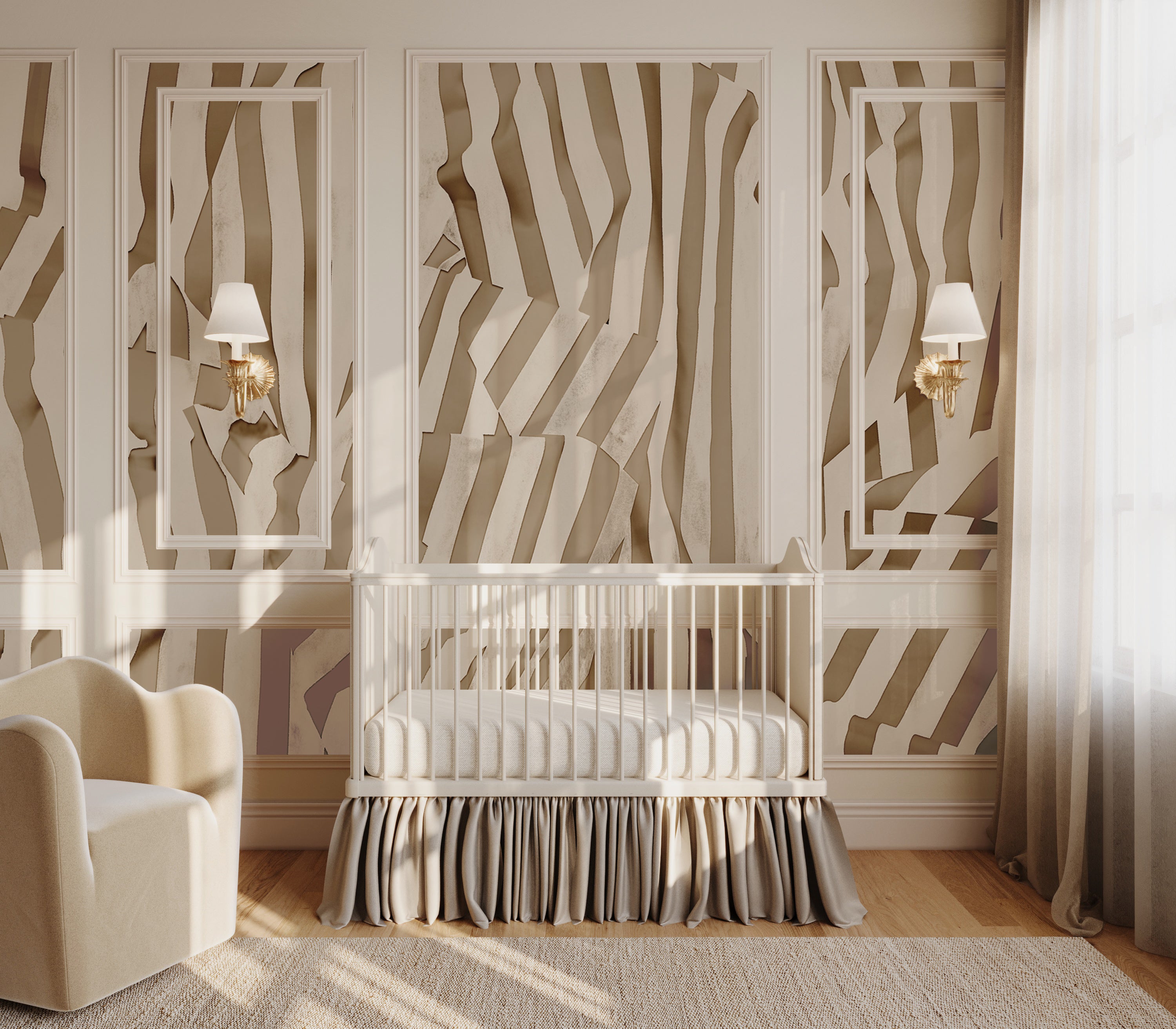 Carnival© Mural Wallpaper in fawn