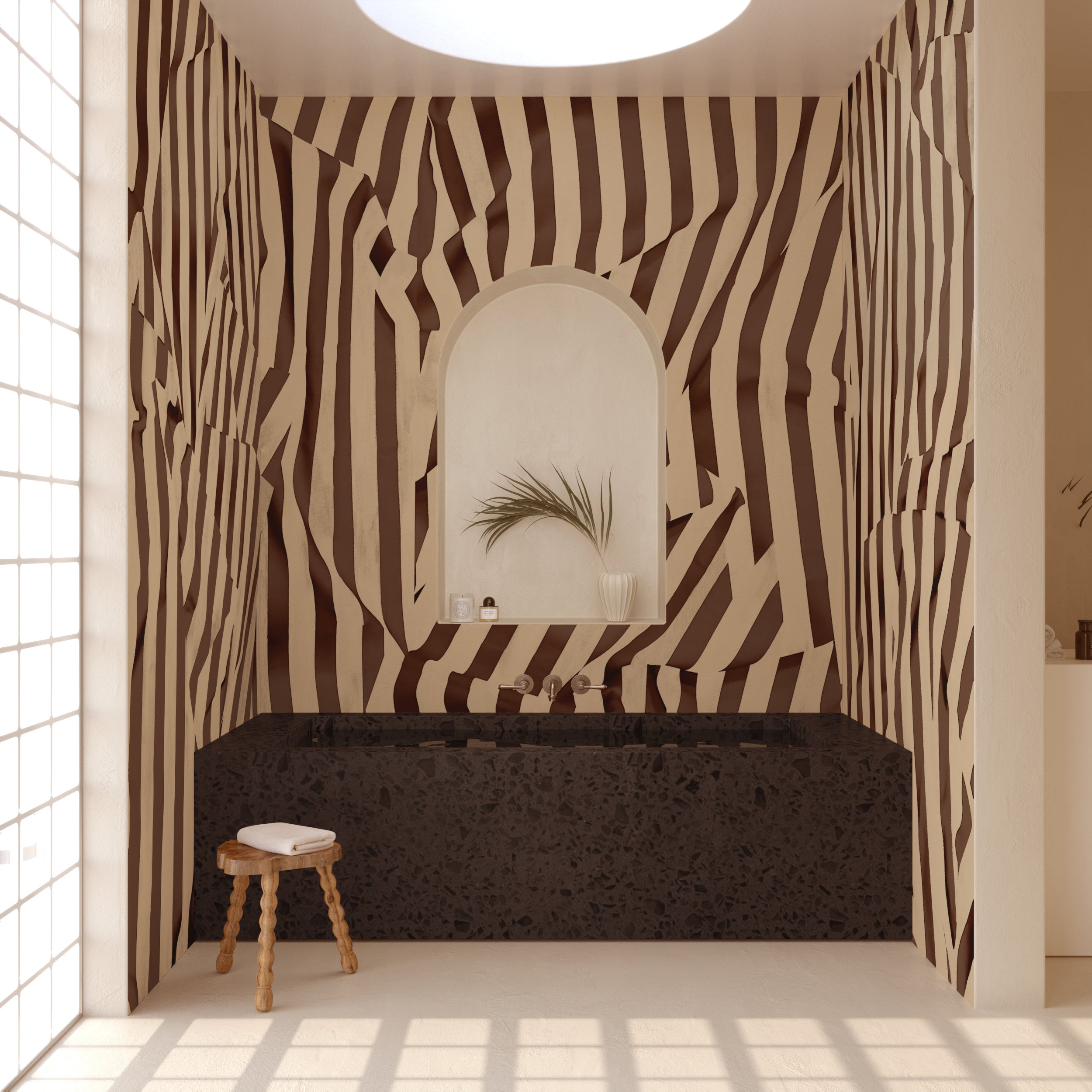 Carnival© Mural Wallpaper in camel