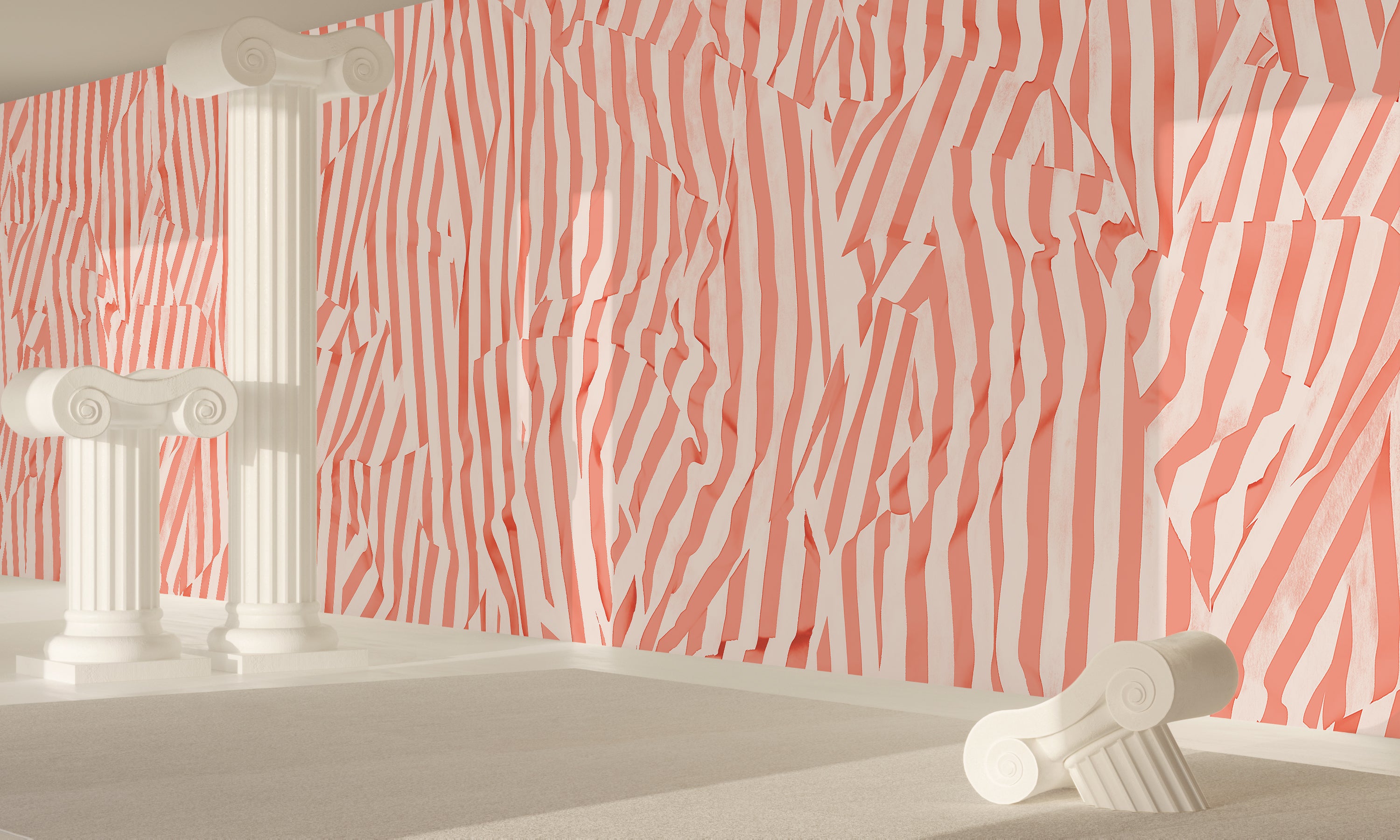 Carnival© Mural Wallpaper in melon