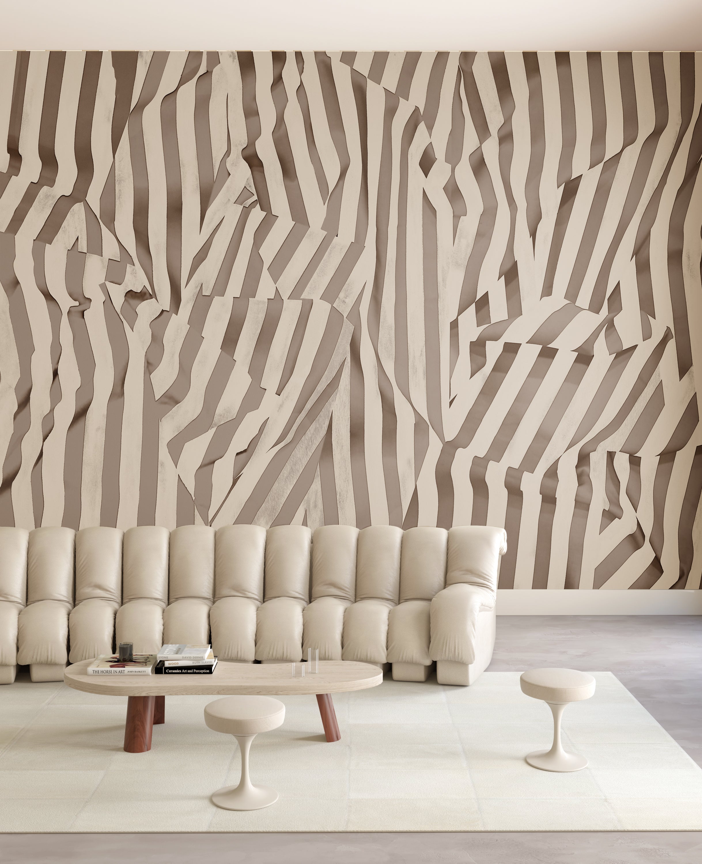 Carnival© Mural Wallpaper in taupe