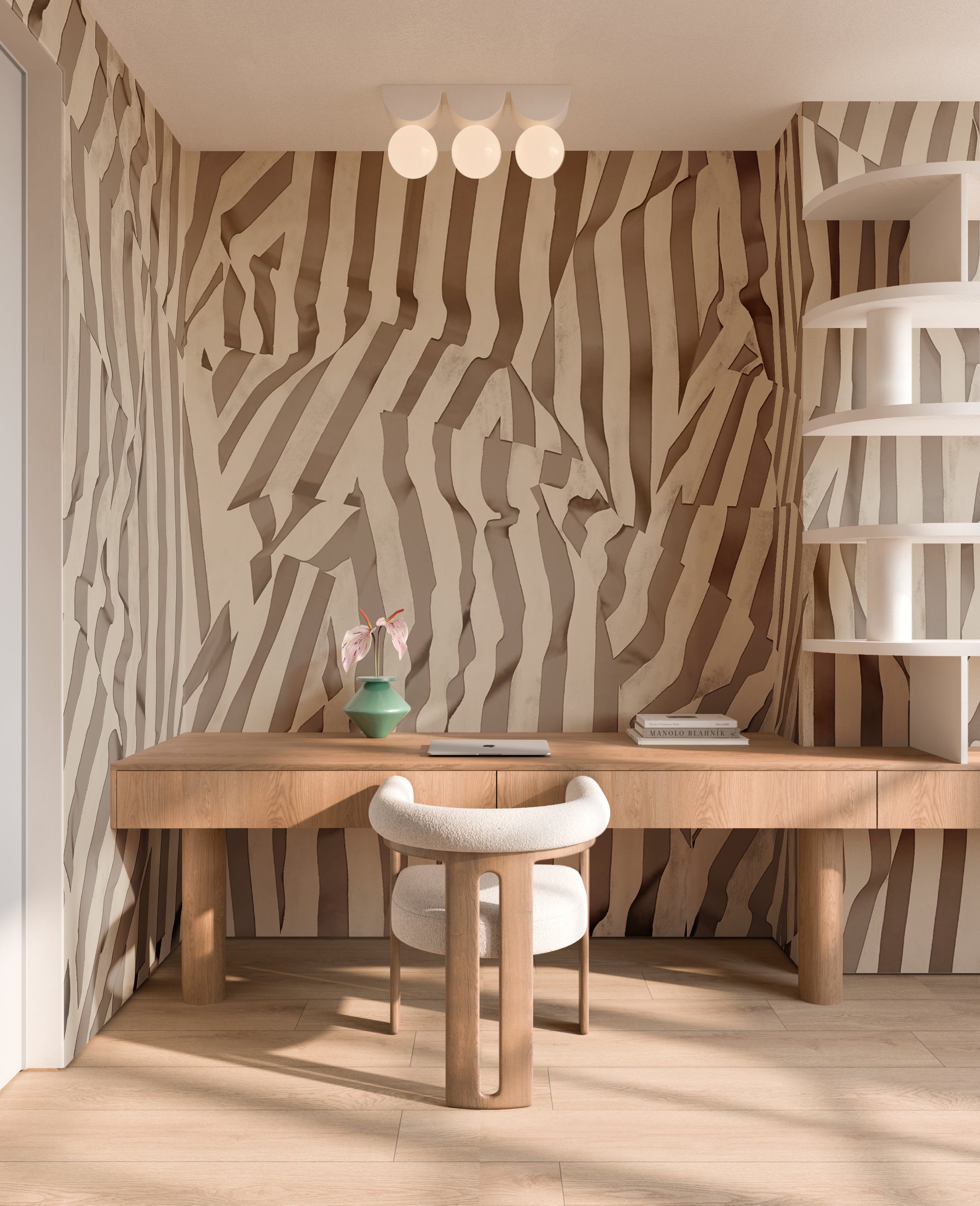 Carnival© Mural Wallpaper in taupe