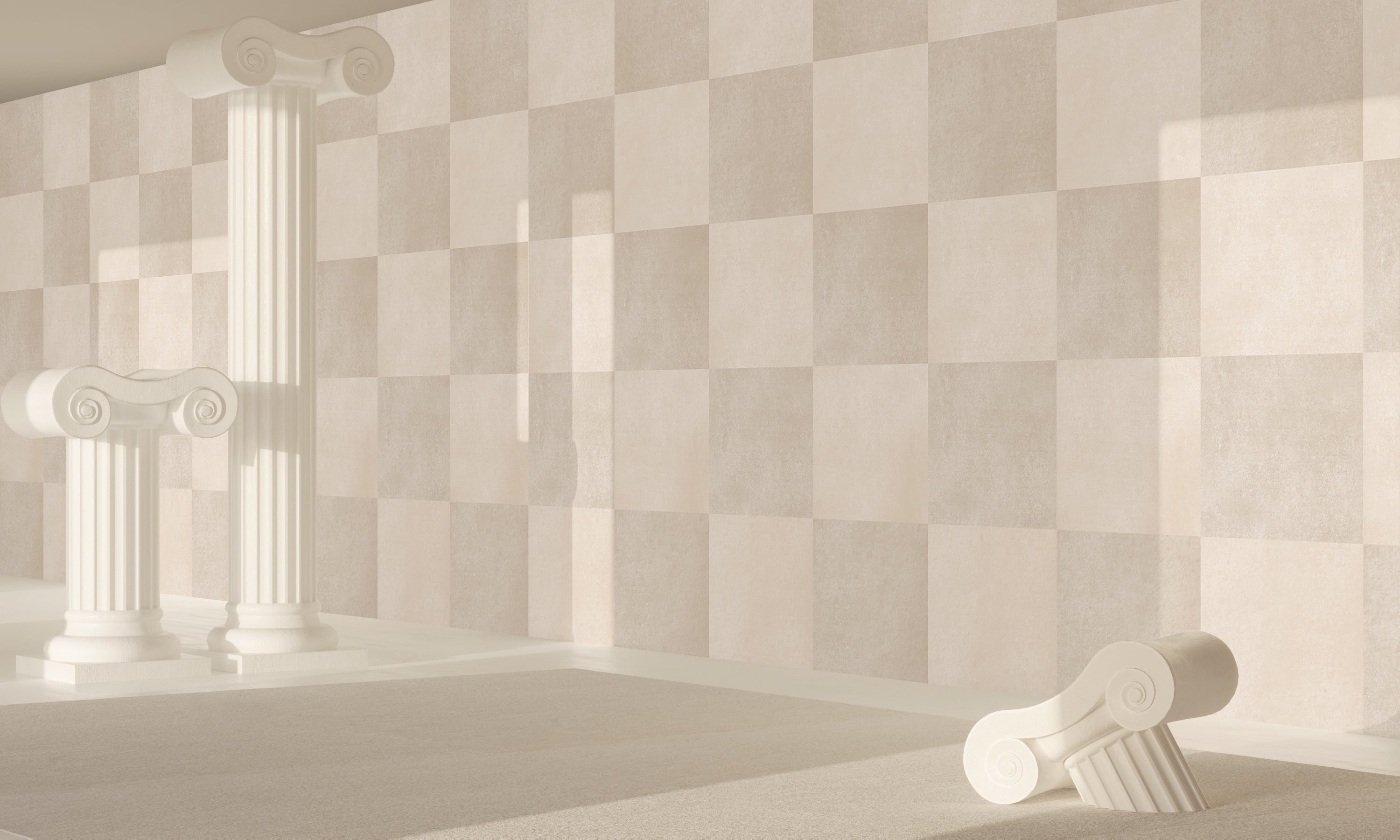 Checkmate© Wallpaper in bone