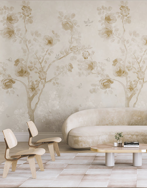 Eden© Mural Wallpaper in Cremé