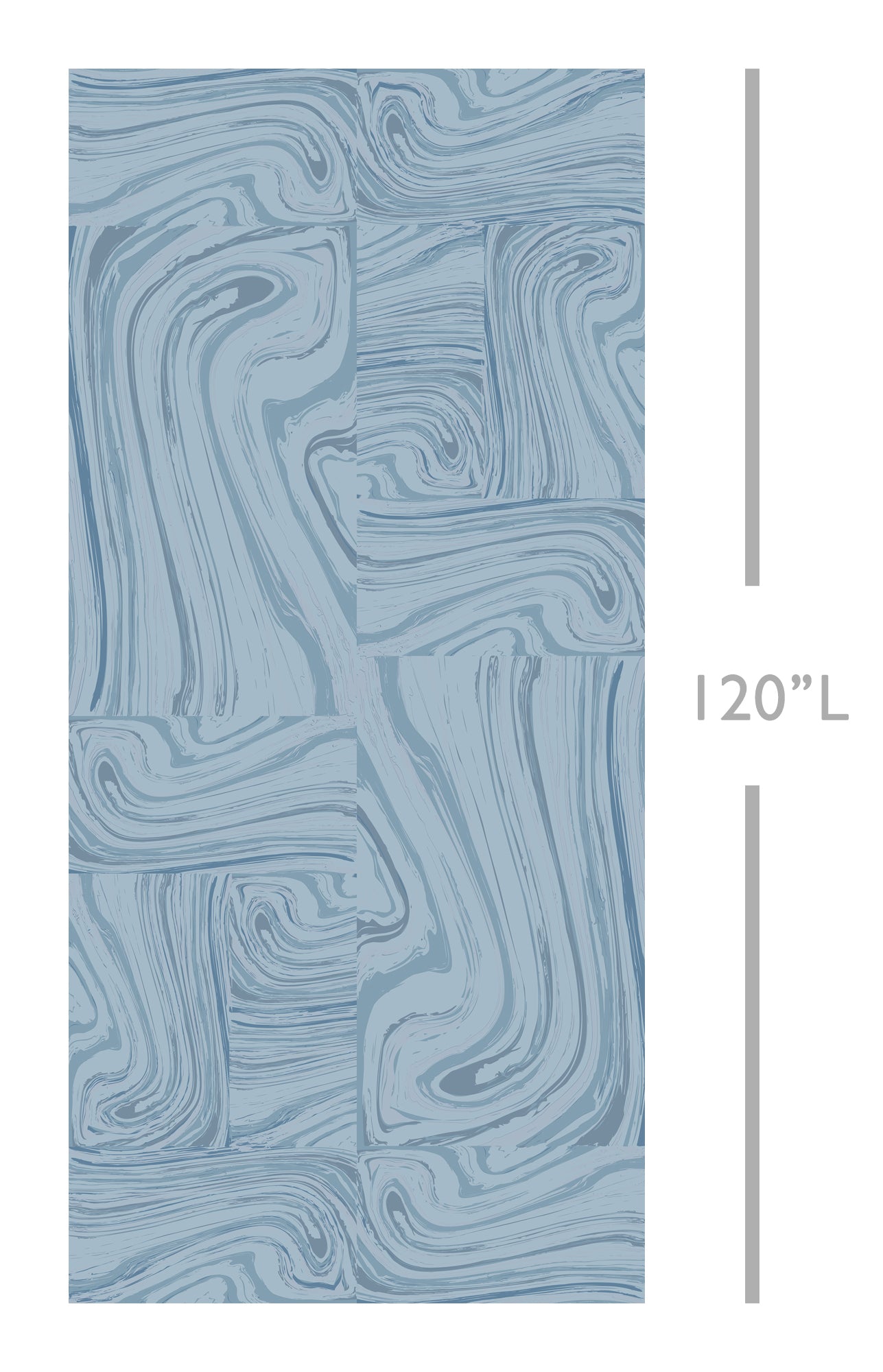 Crystalline© Wallpaper in Denim