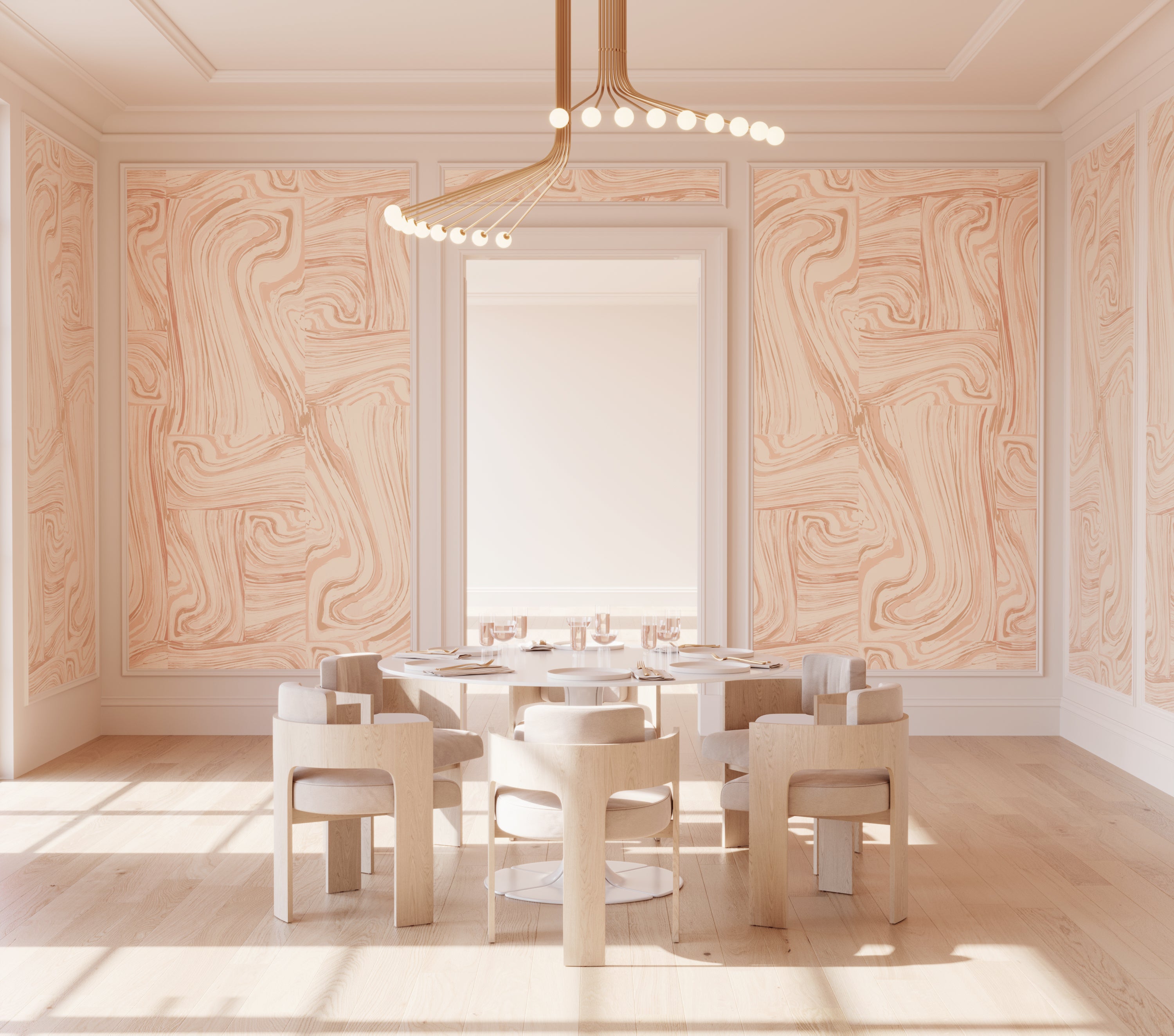 Crystalline© Wallpaper in Clay