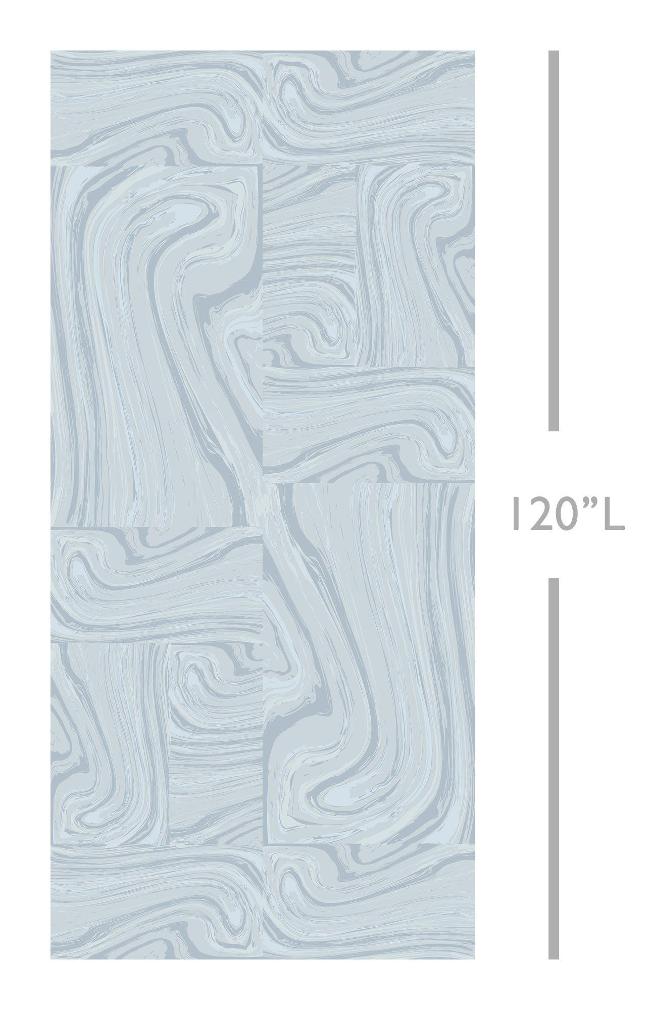 Crystalline© Wallpaper in Pale Blue