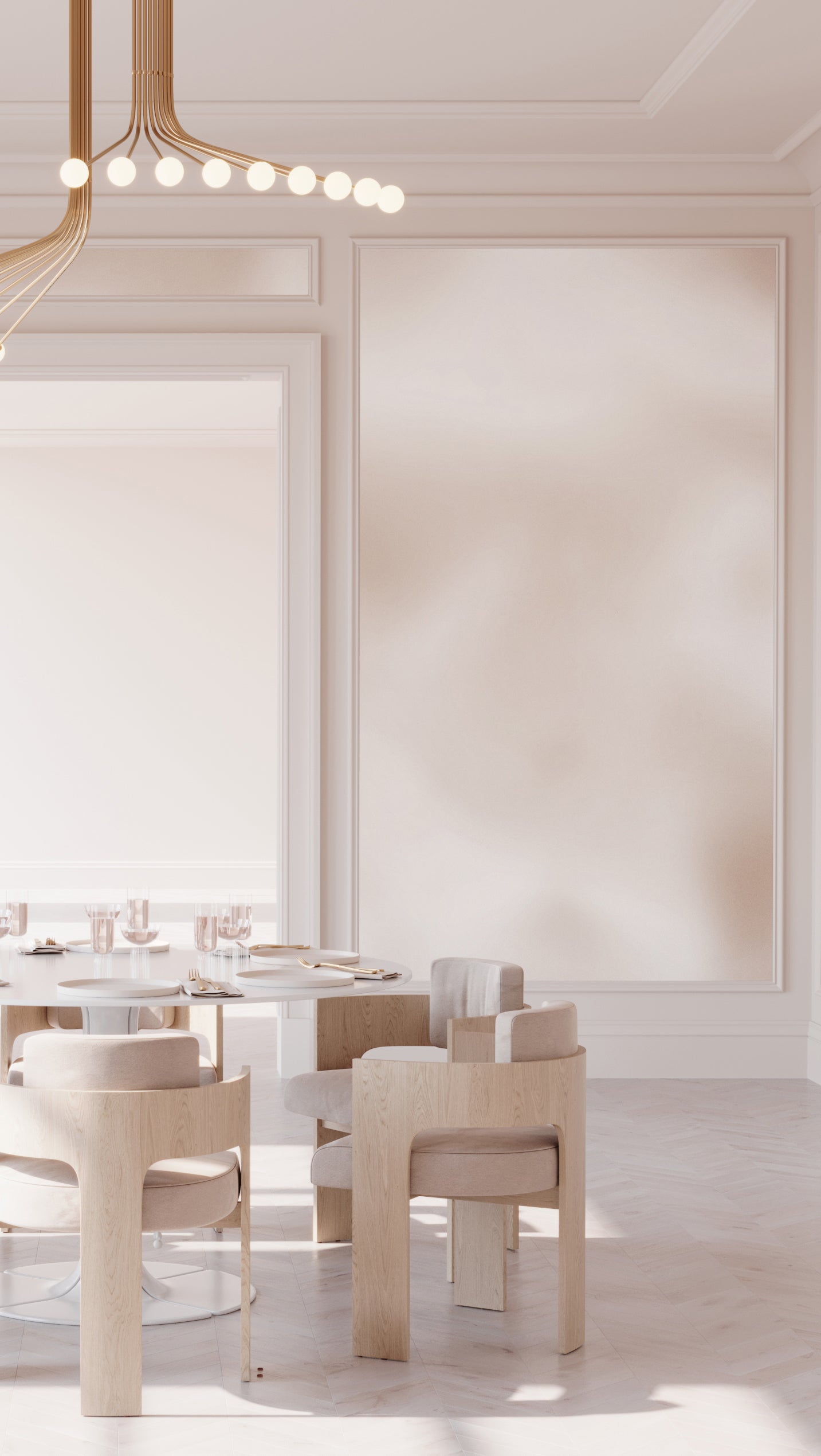 Encore© Mural Wallpaper in Sand Dollar