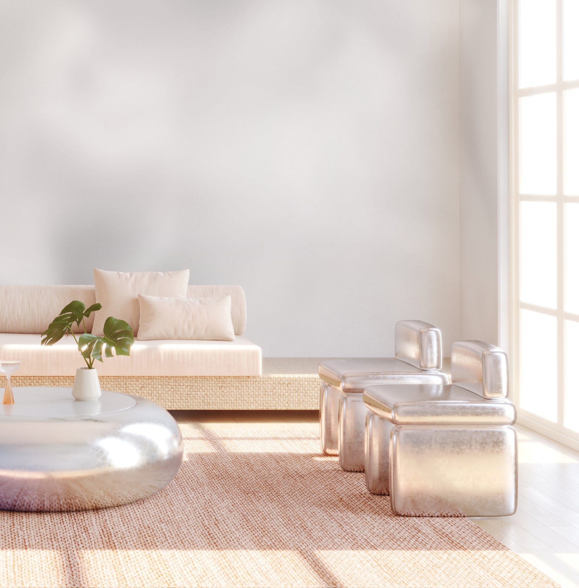 Encore© Mural Wallpaper in Smoke