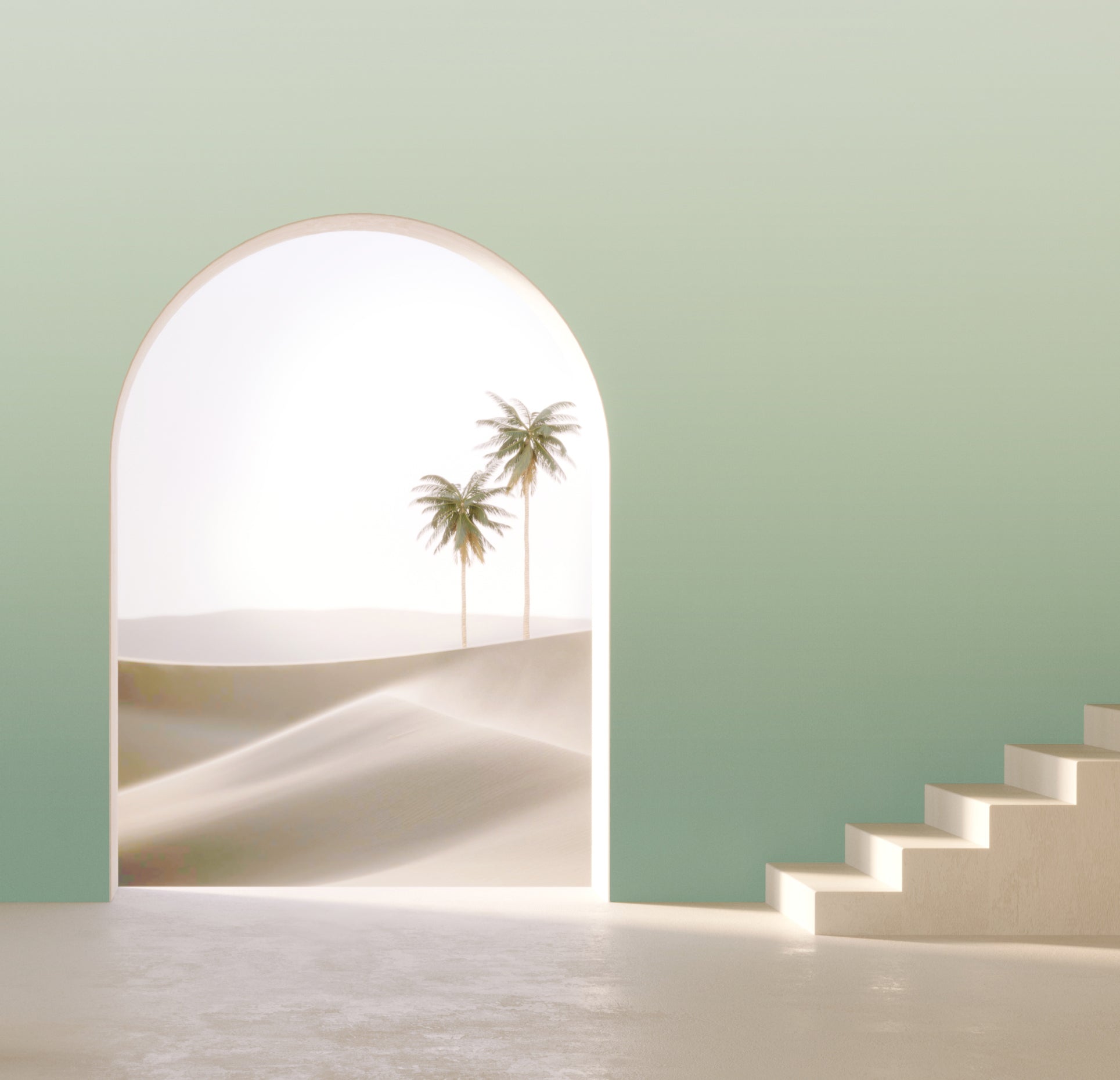 Evaporate© Wallpaper in Jade