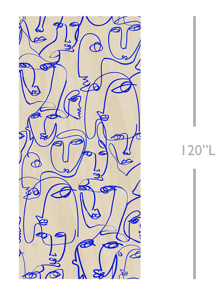 Femme© Wallpaper in Cobalt