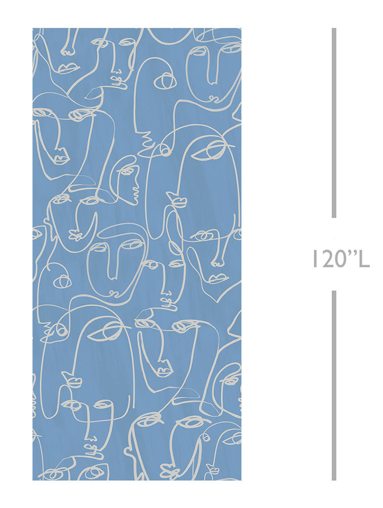 Femme© Wallpaper in French Blue