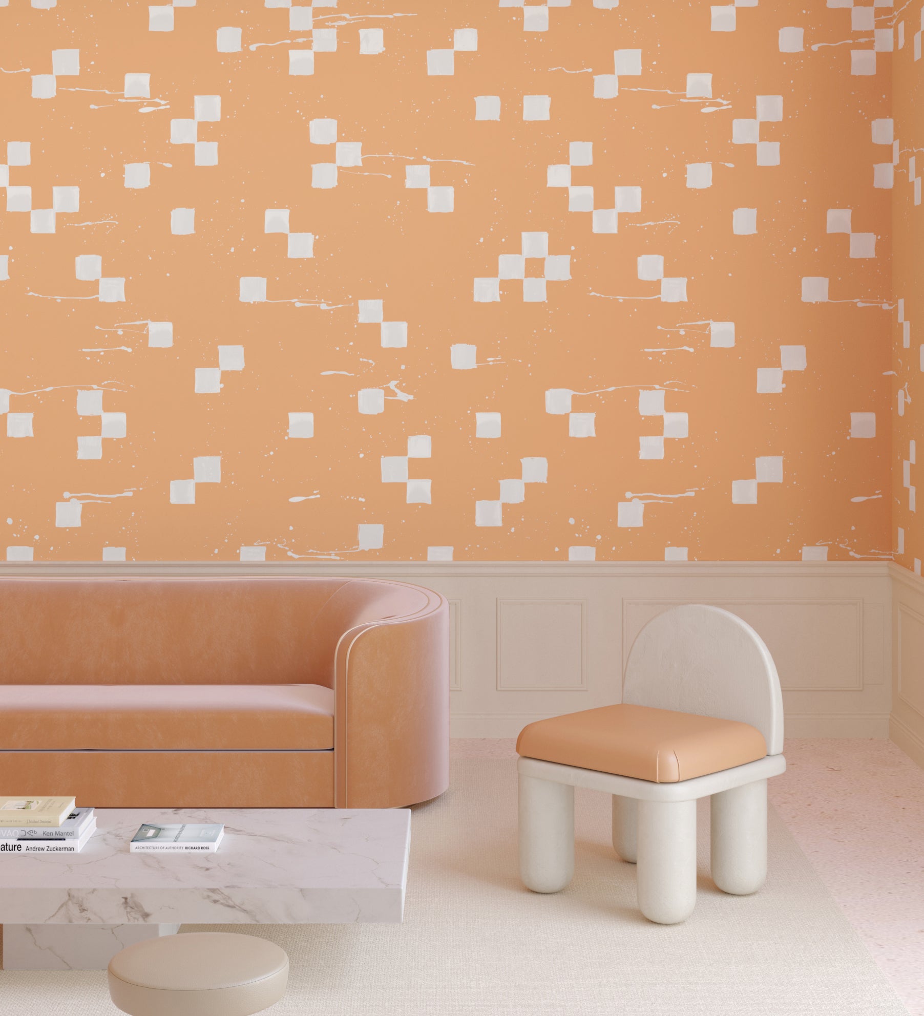 Finali© Wallpaper in Cantaloupe