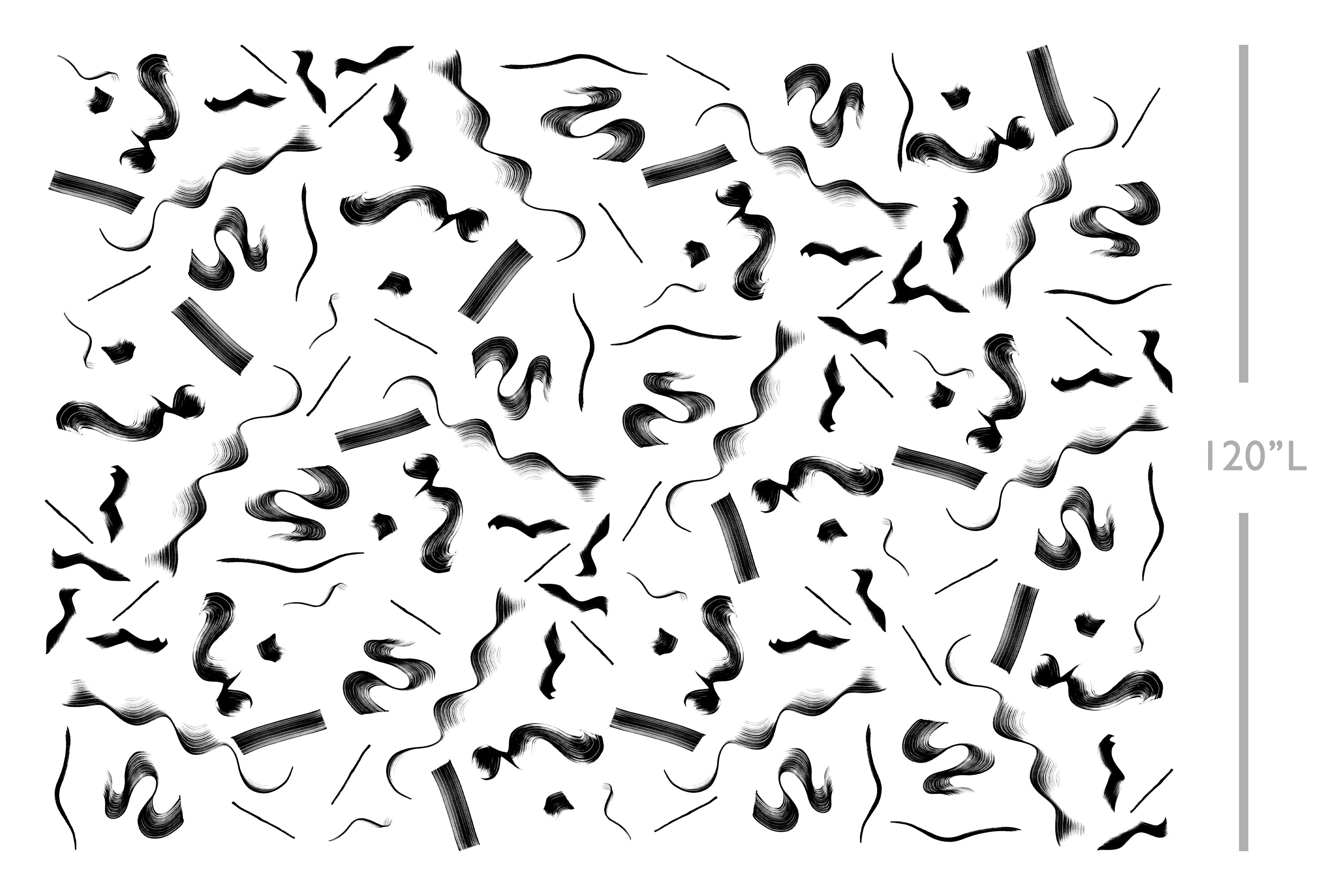 Fusilli© Wallpaper in black + white