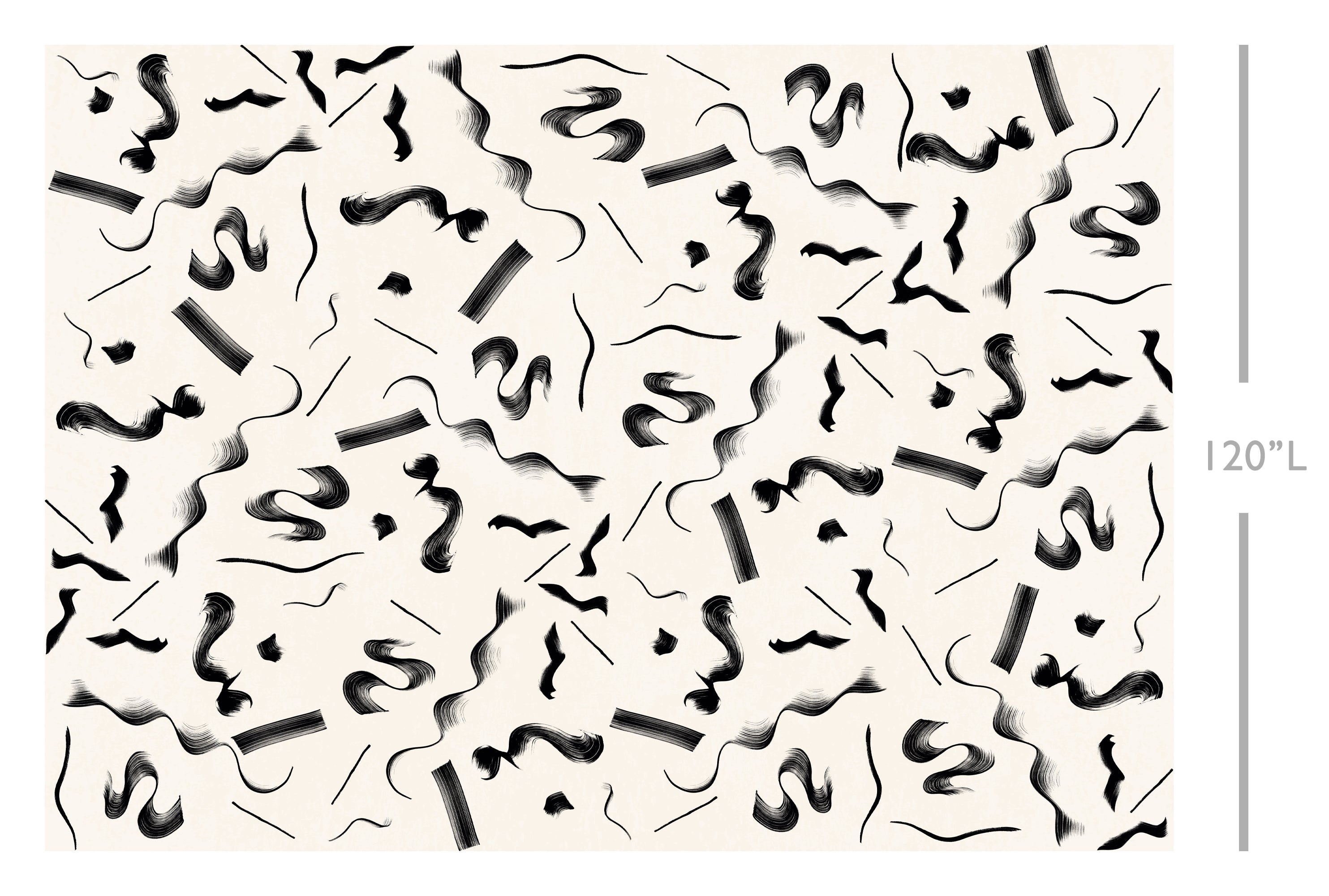 Fusilli© Wallpaper in black + creme