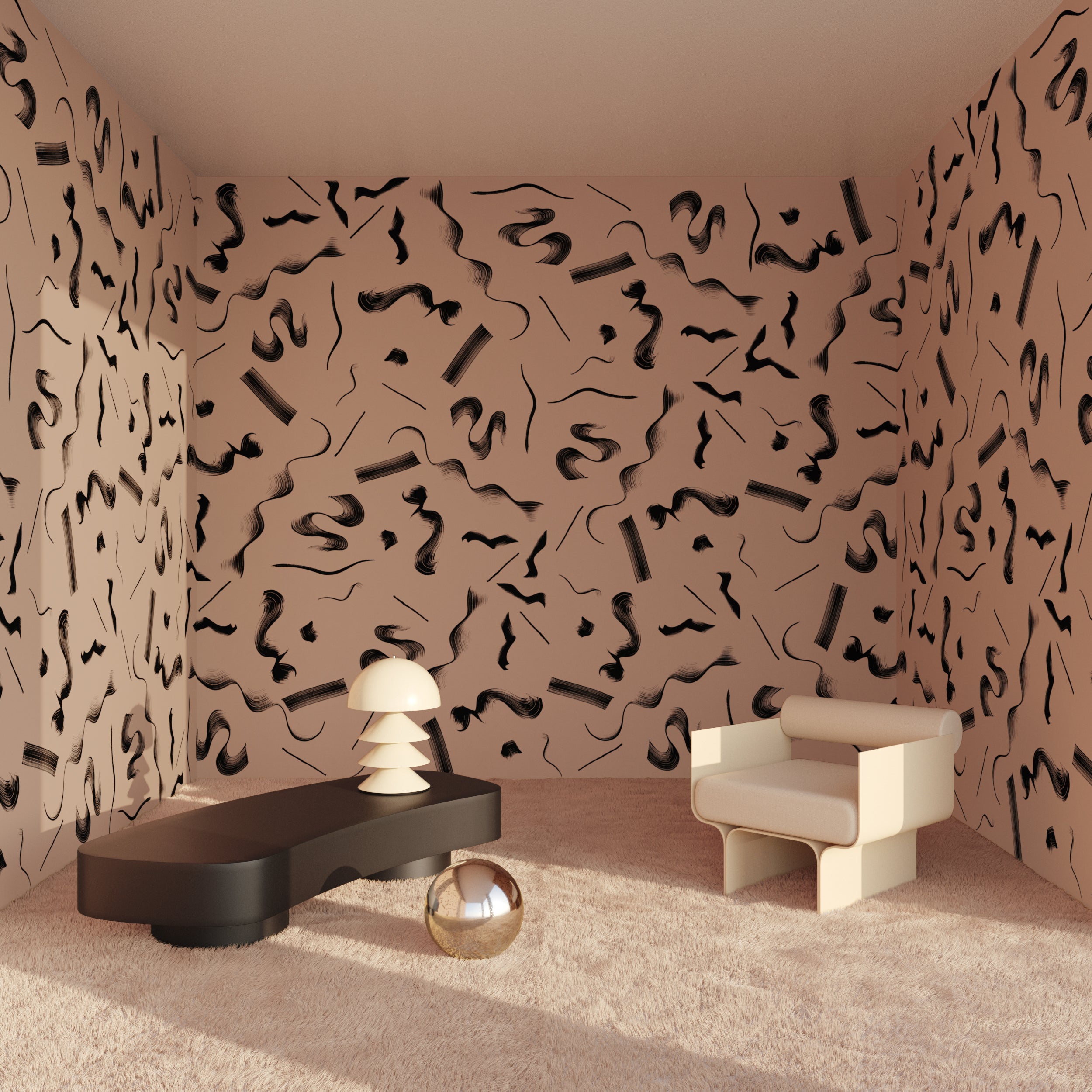 Fusilli© Wallpaper in sahara