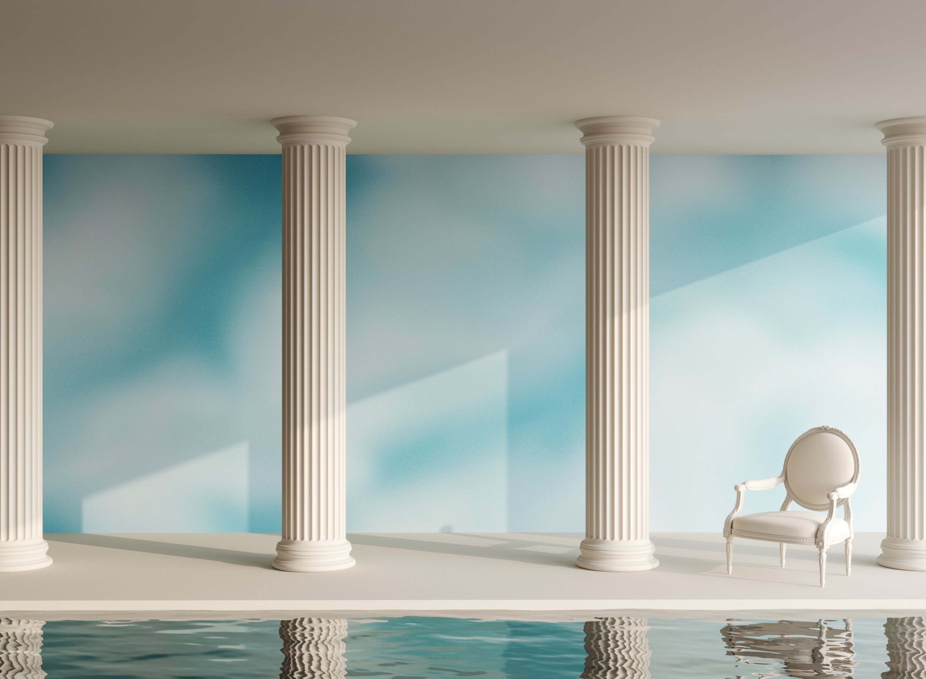 Galaxy© Mural Wallpaper in Bluebell