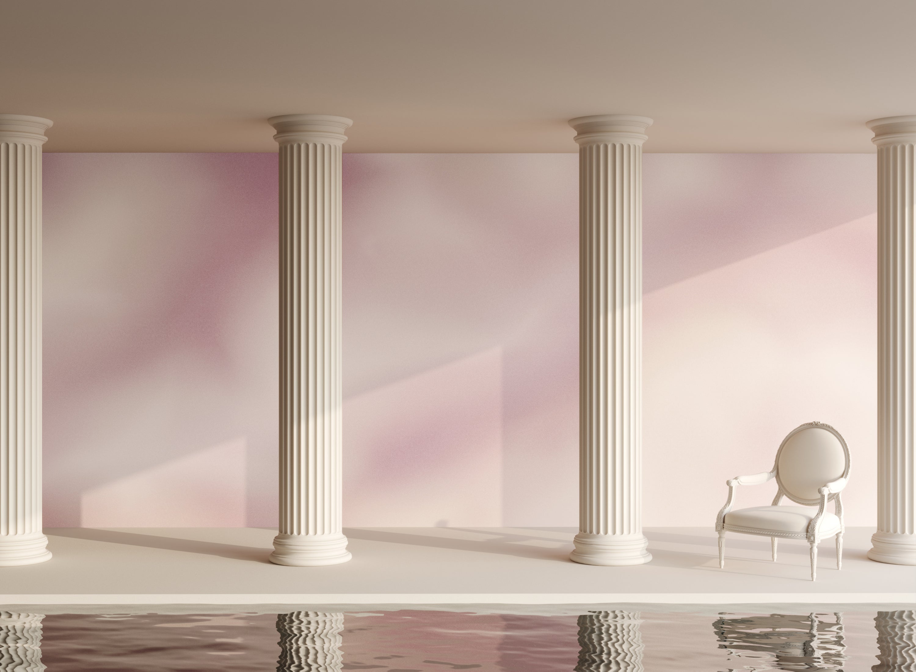 Galaxy© Mural Wallpaper in English Rose