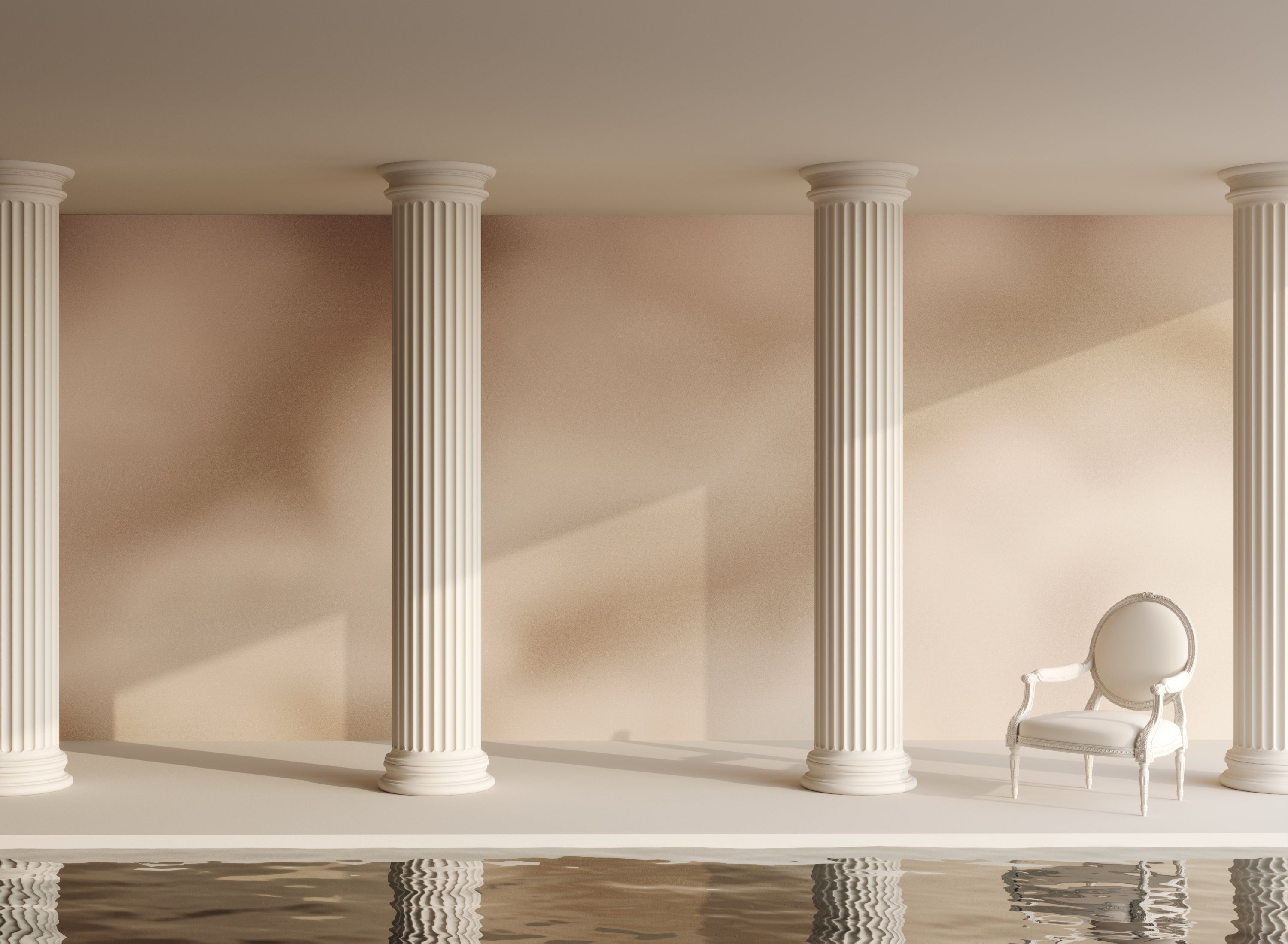 Galaxy© Mural Wallpaper in Fawn