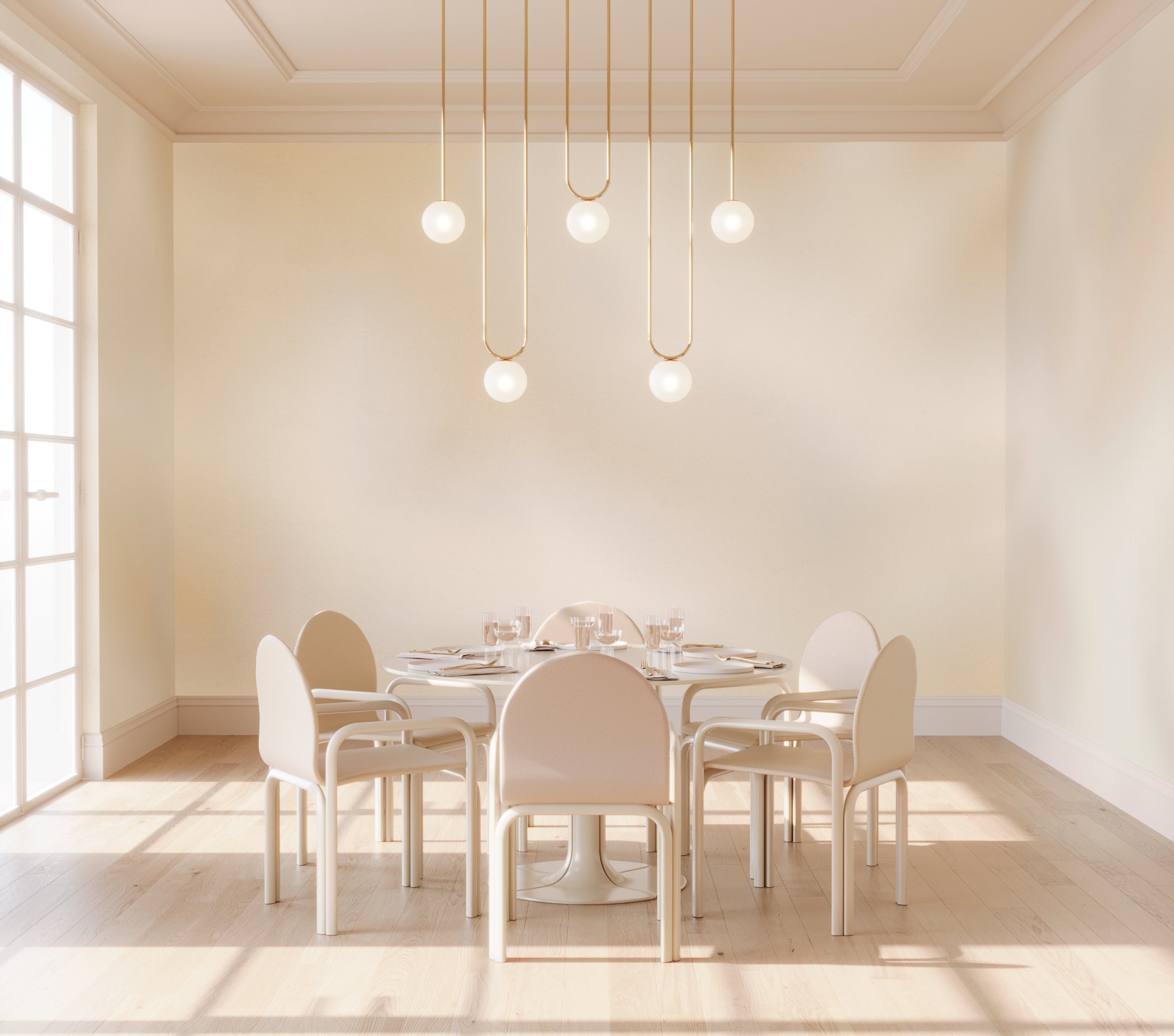 Galaxy© Mural Wallpaper in White Sand