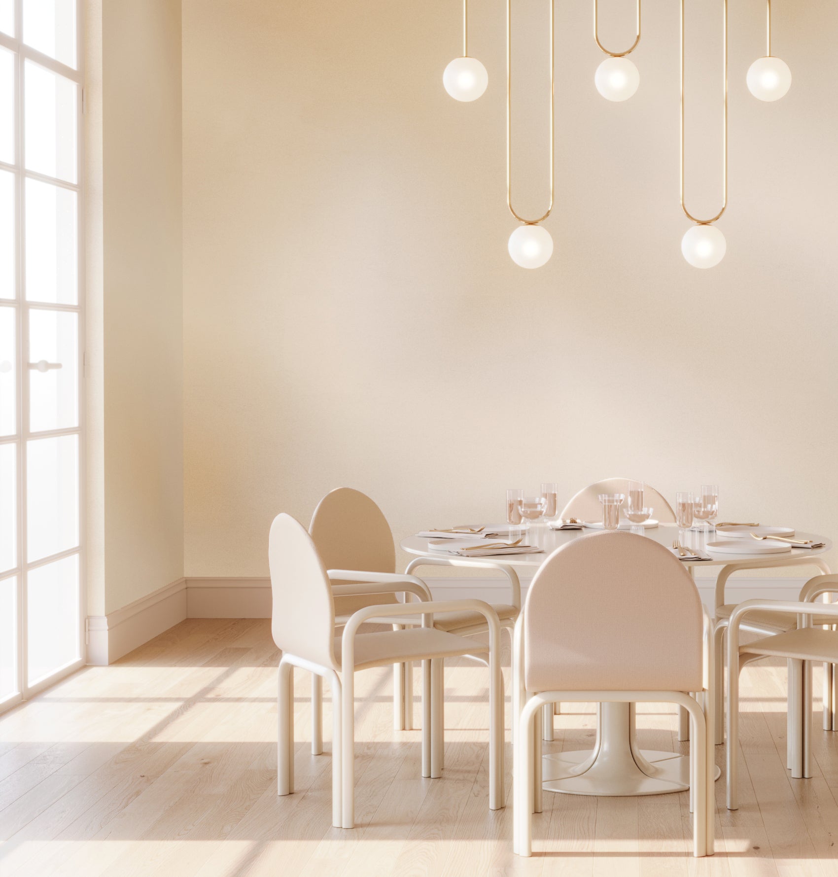 Galaxy© Mural Wallpaper in White Sand