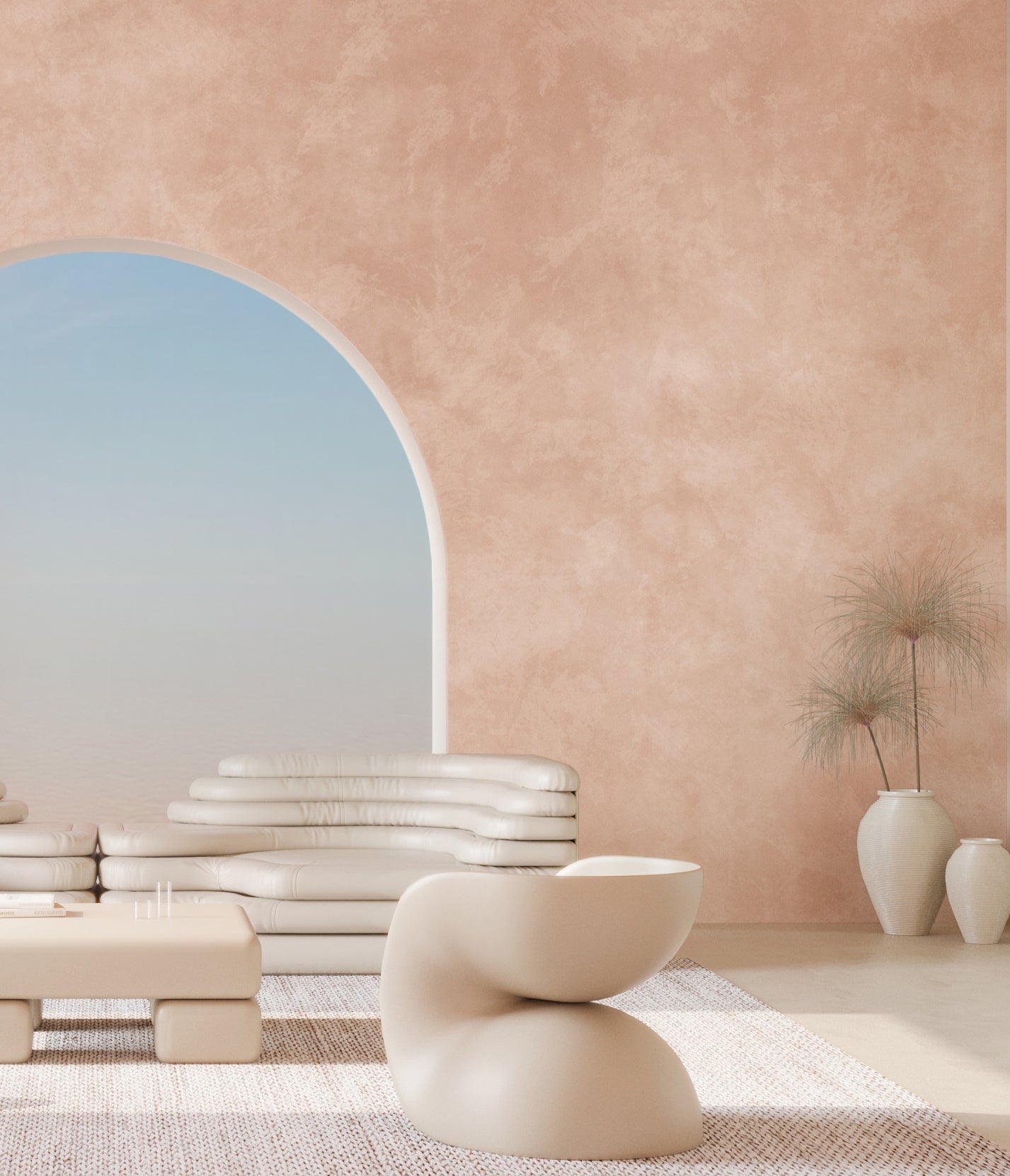 Heavenly© Mural Wallpaper in Blush