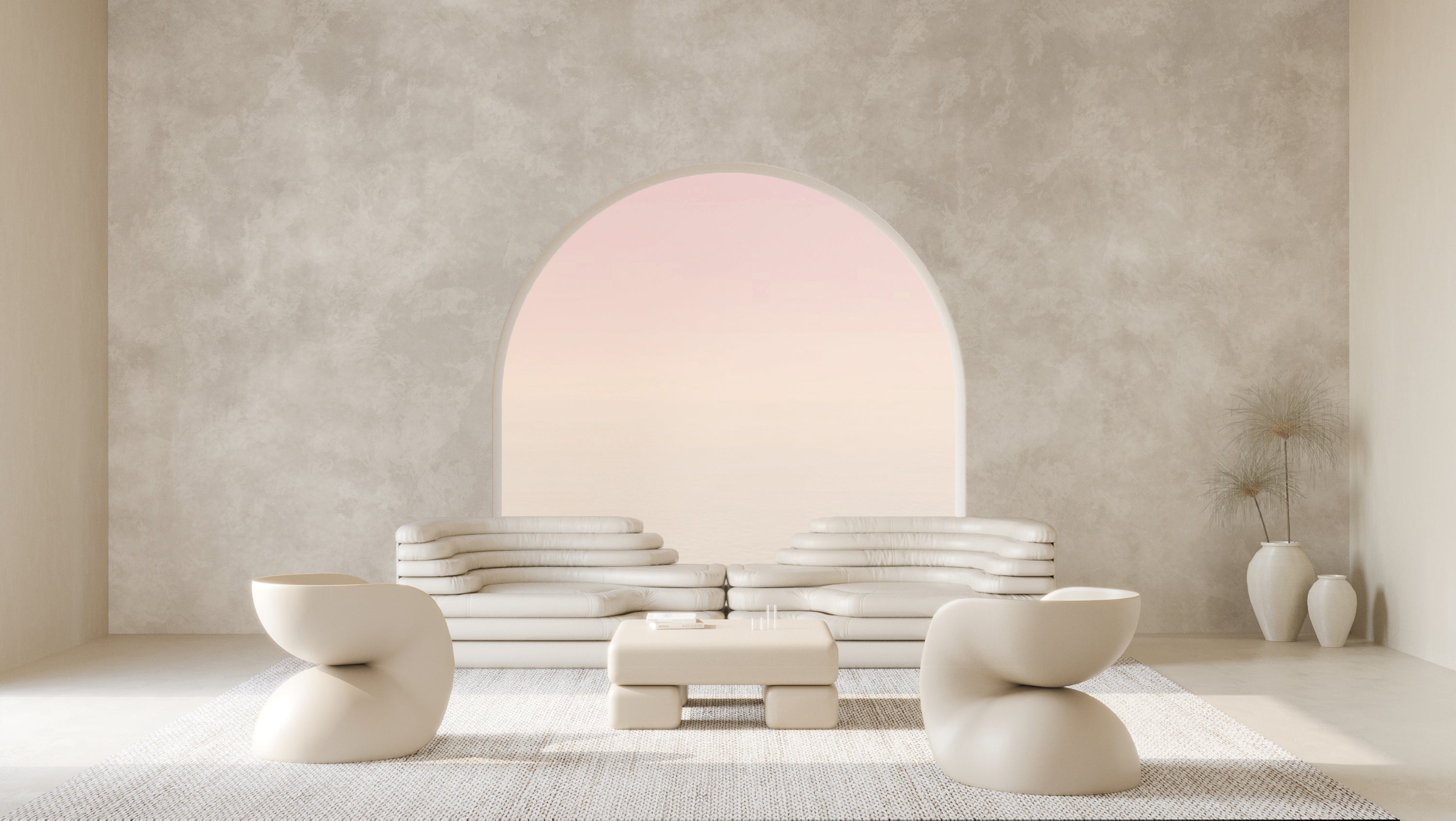 Heavenly© Mural Wallpaper in Greige