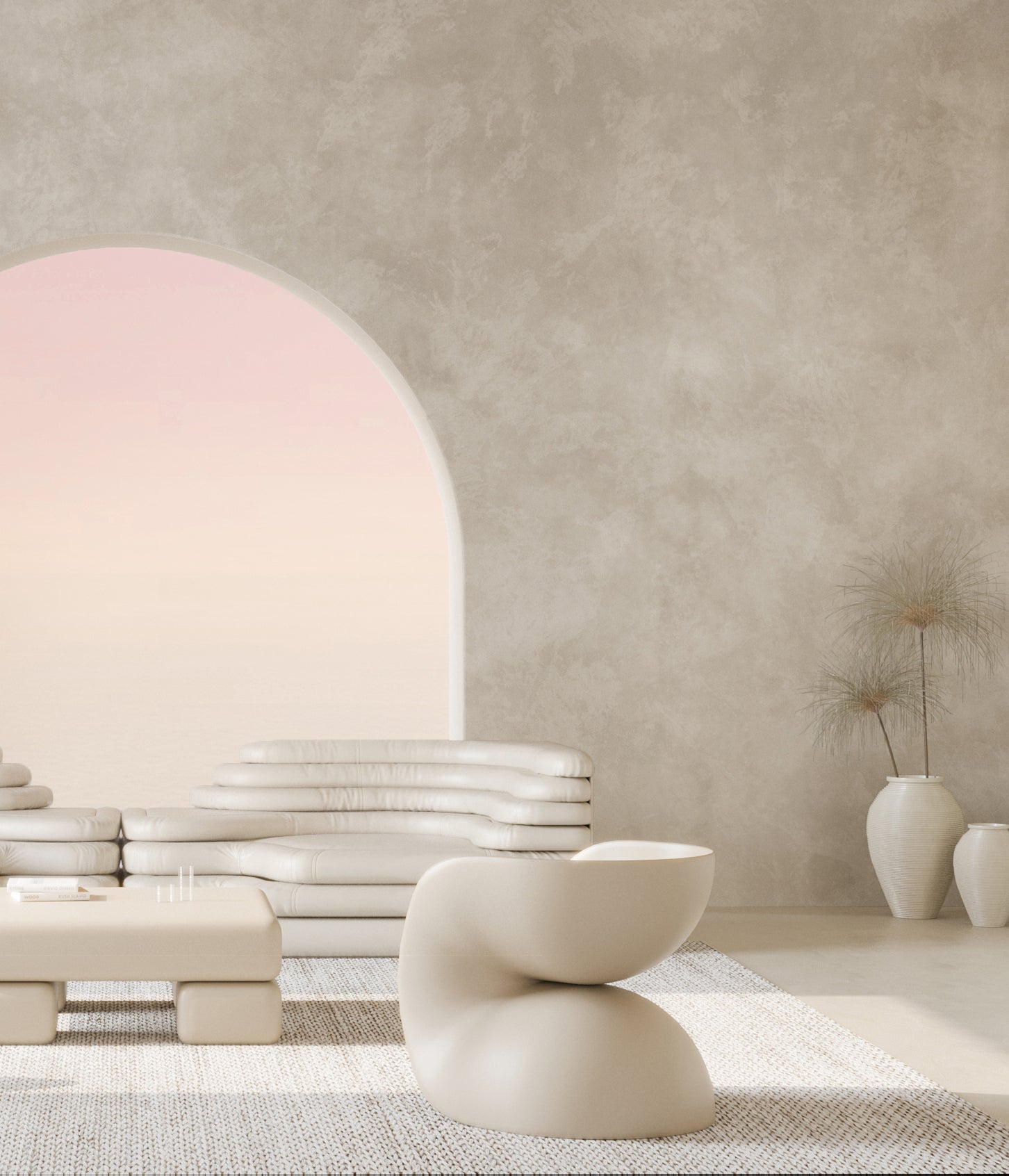 Heavenly© Mural Wallpaper in Greige