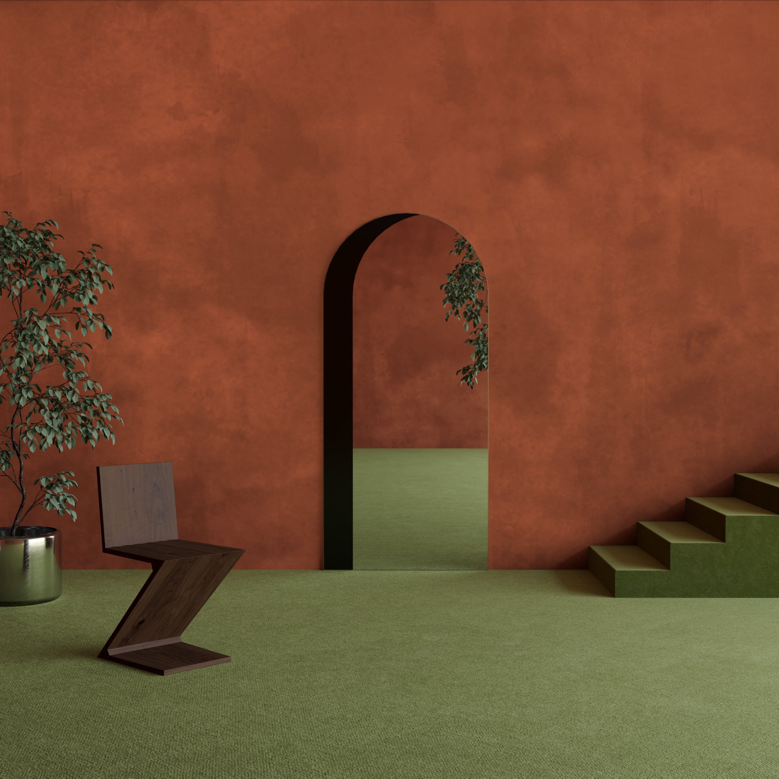 Heavenly© Mural Wallpaper in Red Rock