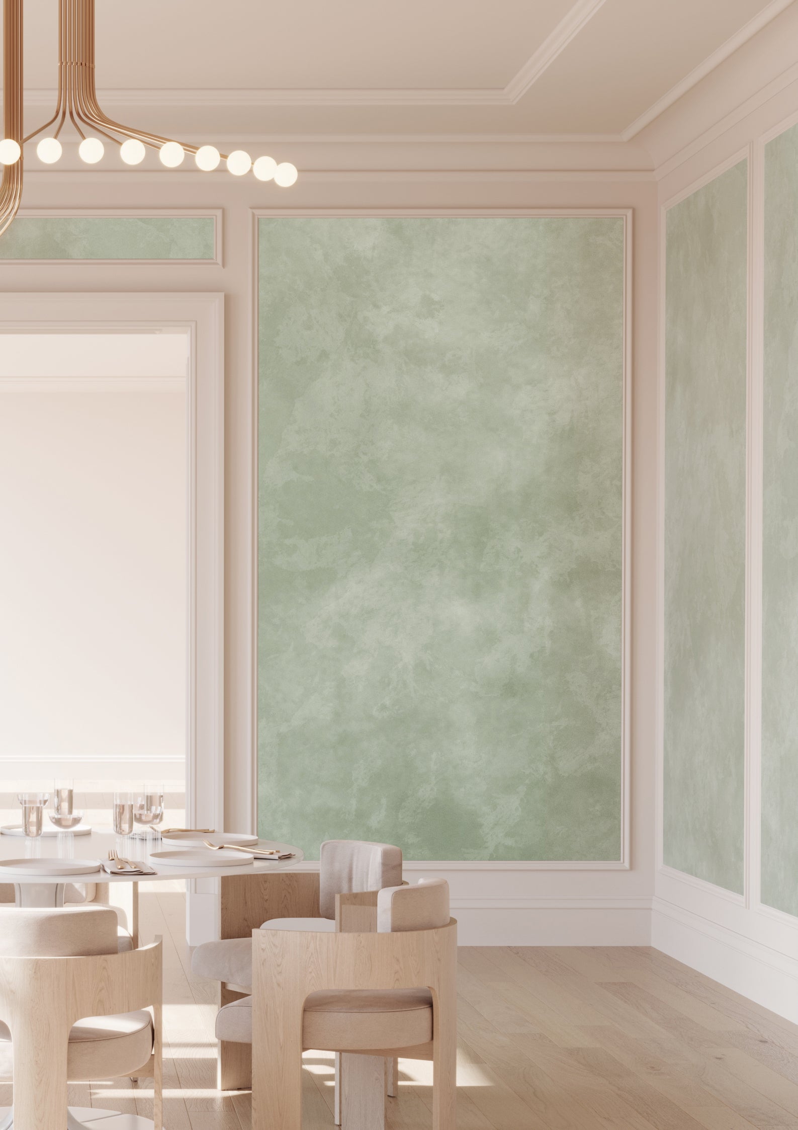 Heavenly© Mural Wallpaper in Sage