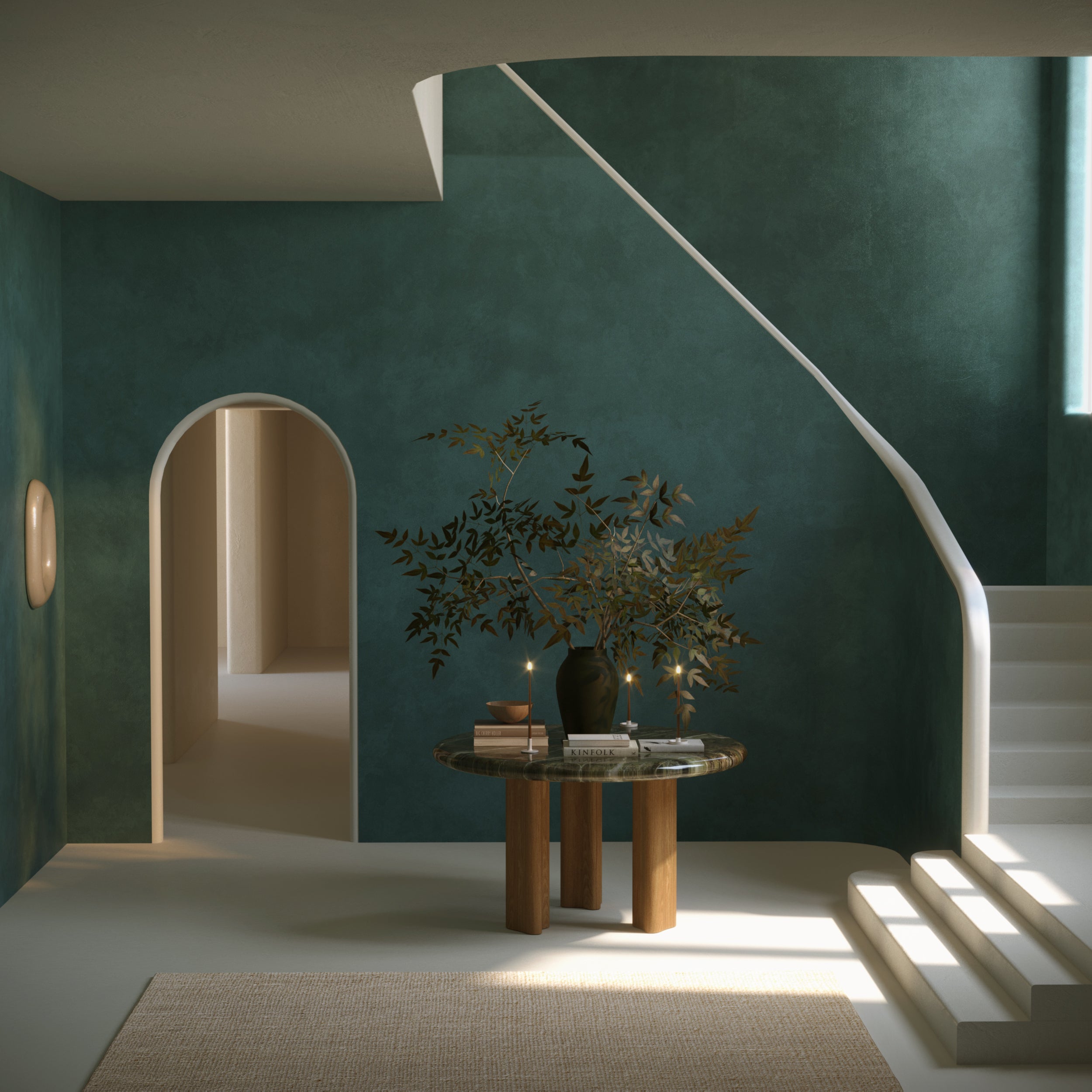 Heavenly© Mural Wallpaper in Teal