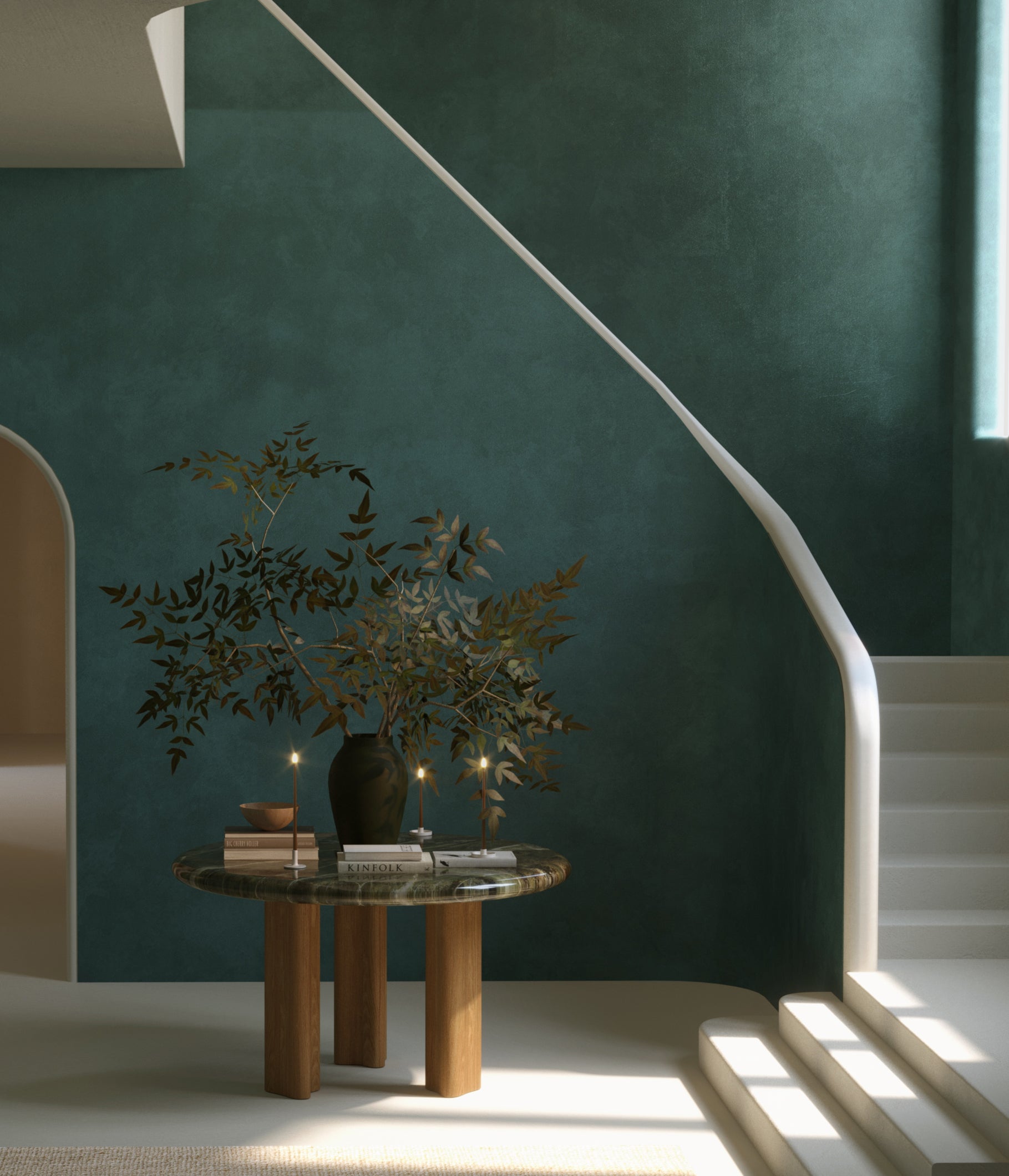 Heavenly© Mural Wallpaper in Teal