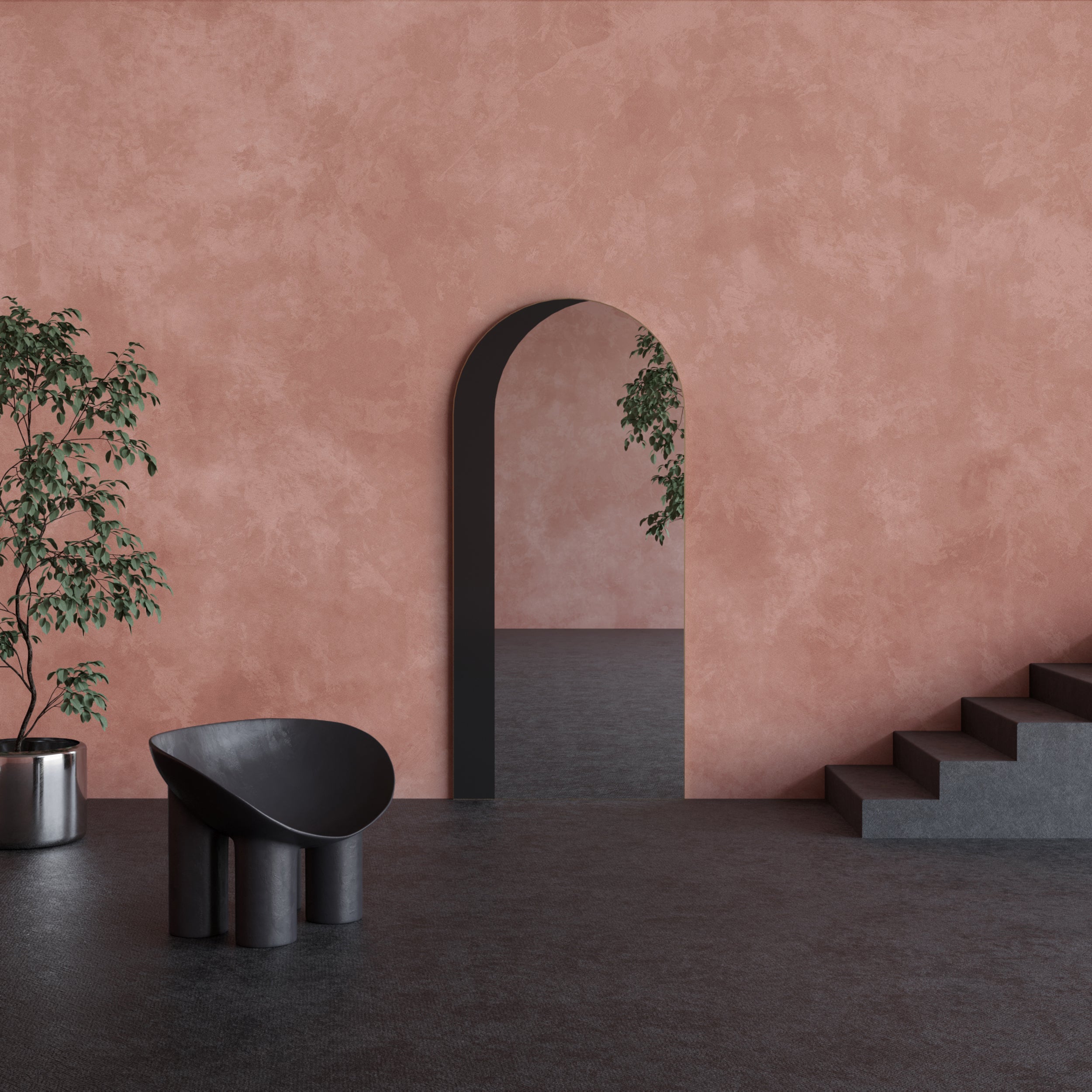 Heavenly© Mural Wallpaper in terracotta