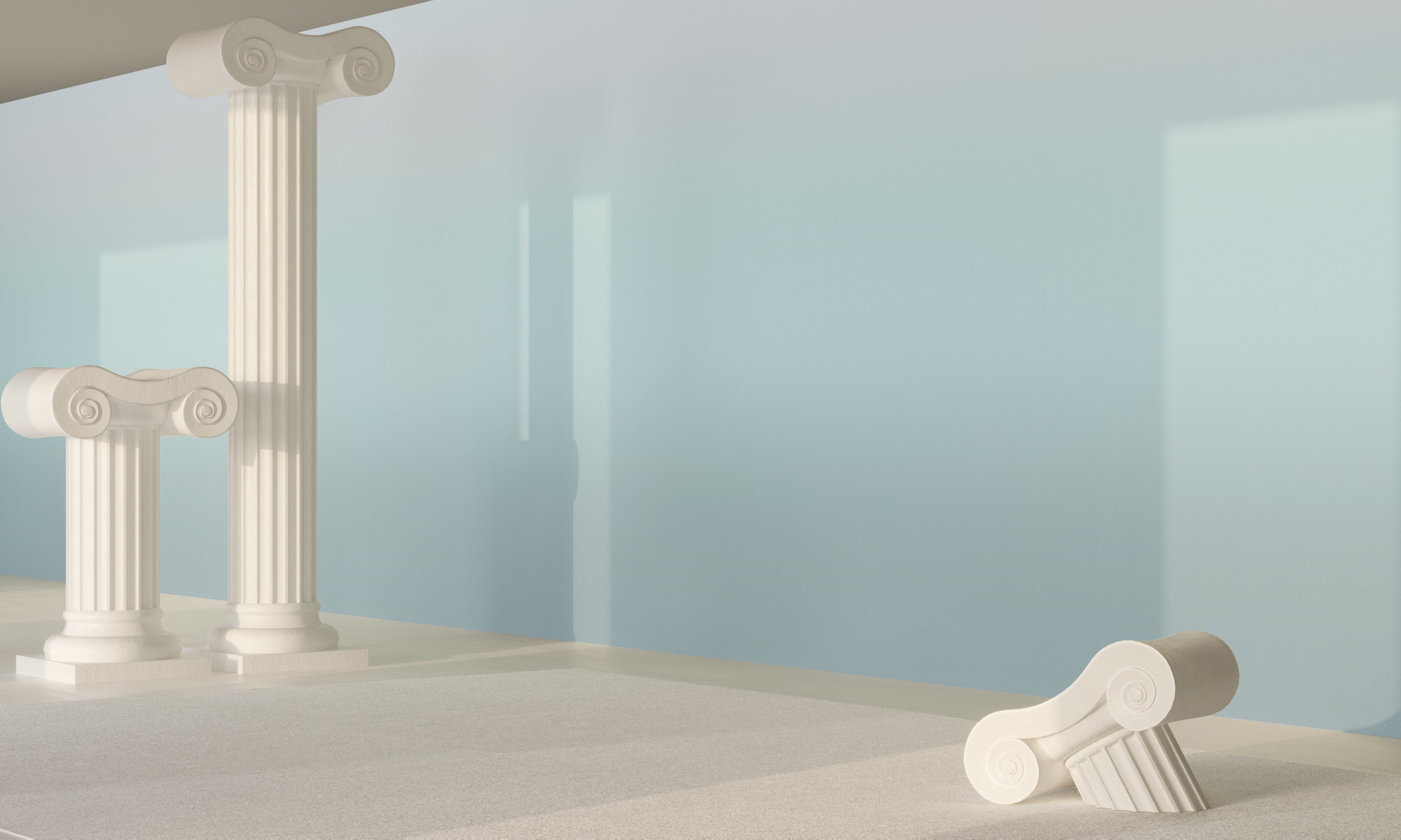 Horizon© Wallpaper in pale blue