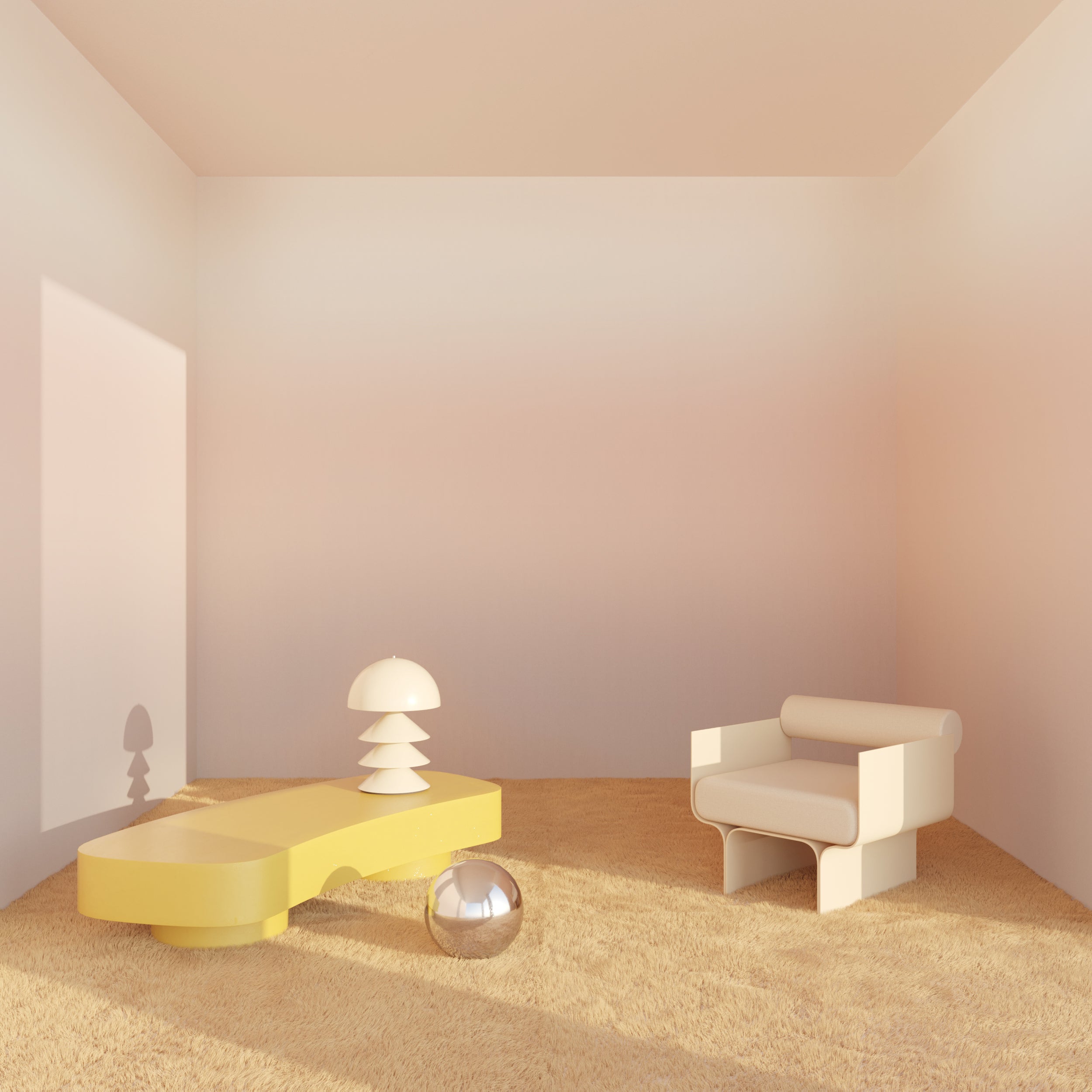 Horizon© Wallpaper in Blush