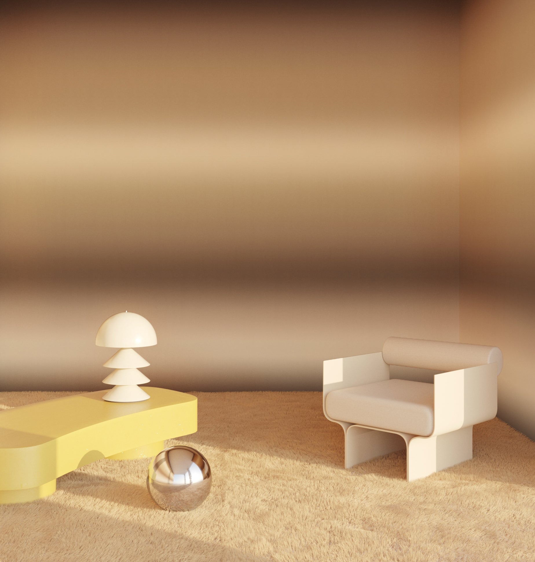 Horizon© Wallpaper in golden