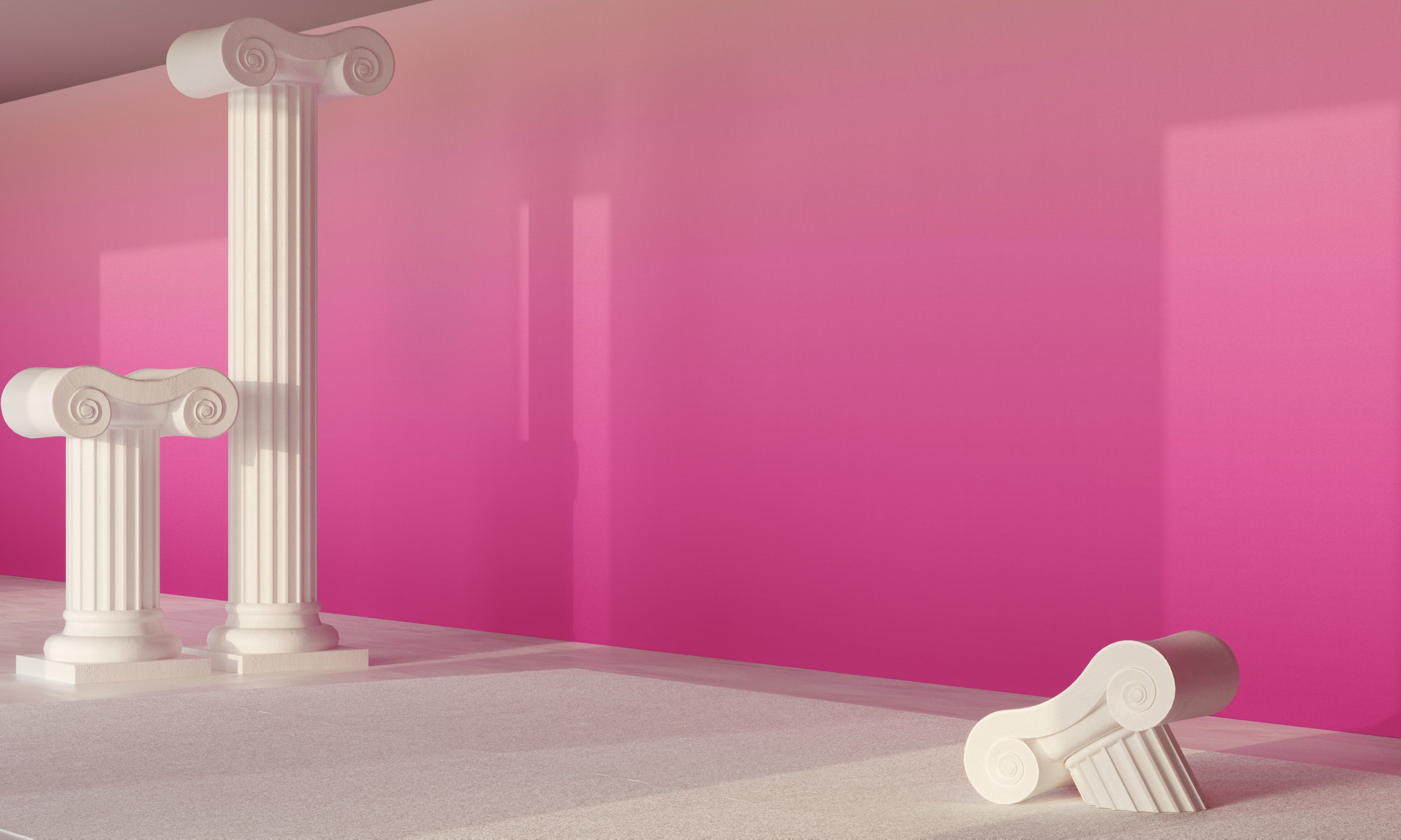 Horizon© Wallpaper in magenta