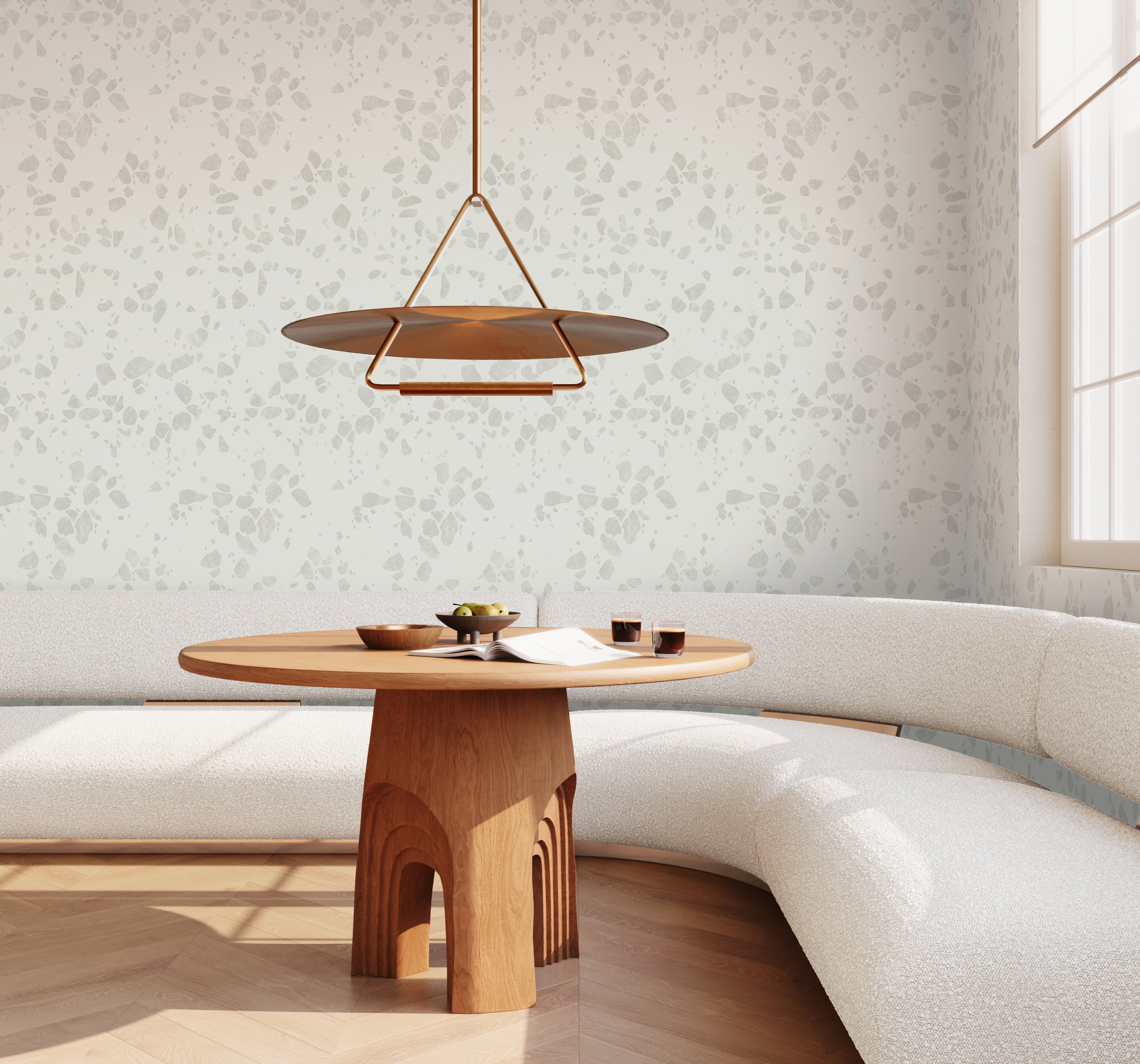 Terrazzo II© Wallpaper in Cobble