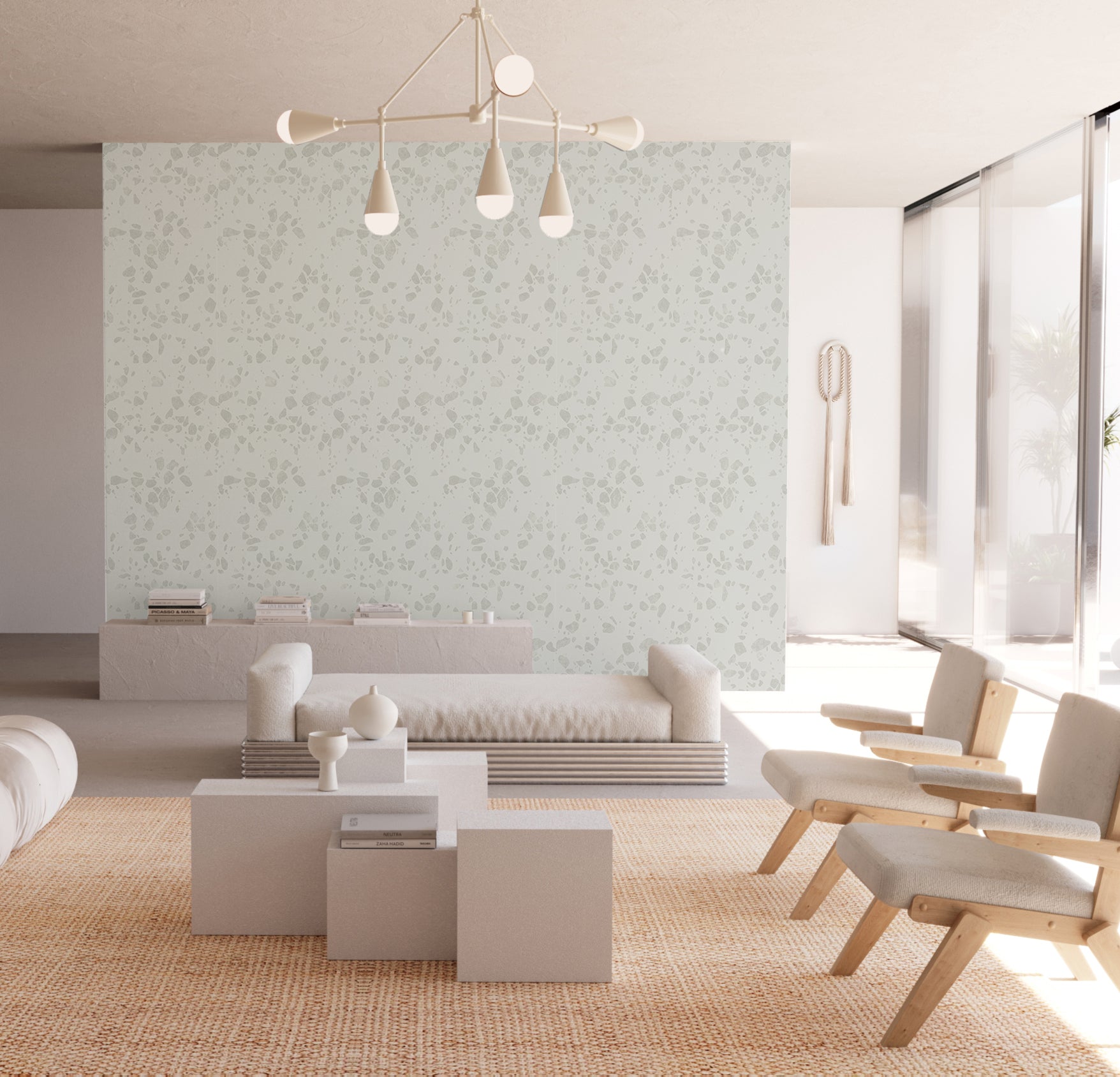 Terrazzo II© Wallpaper in Cobble