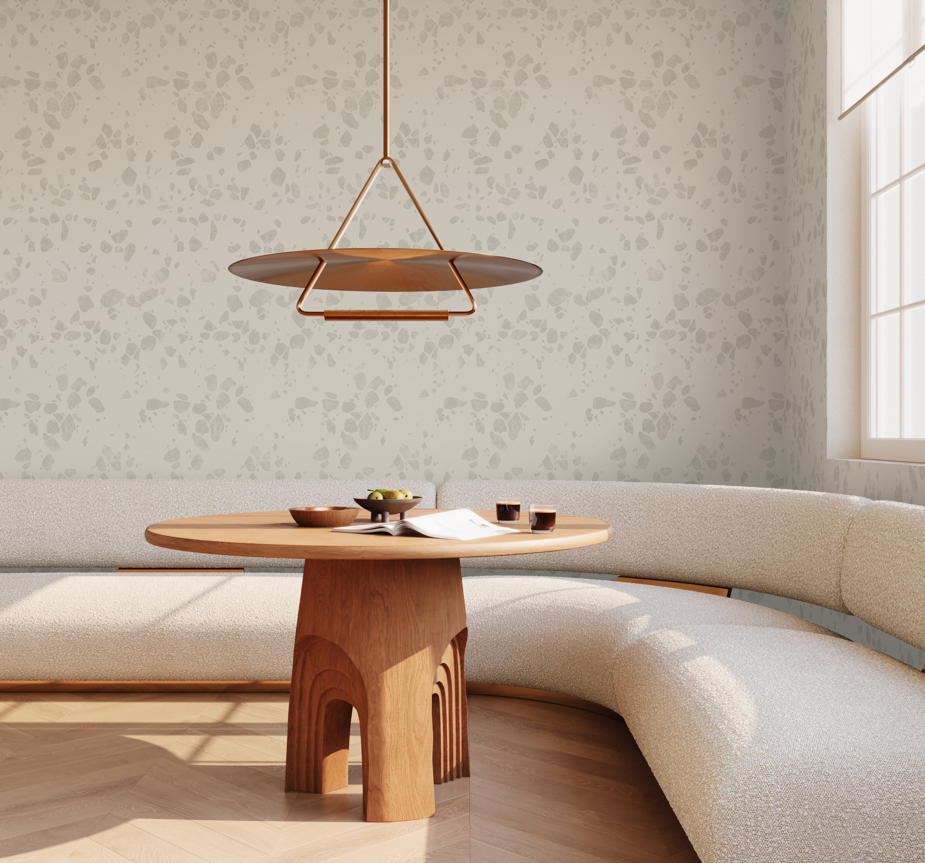 Terrazzo II© Wallpaper in Slate