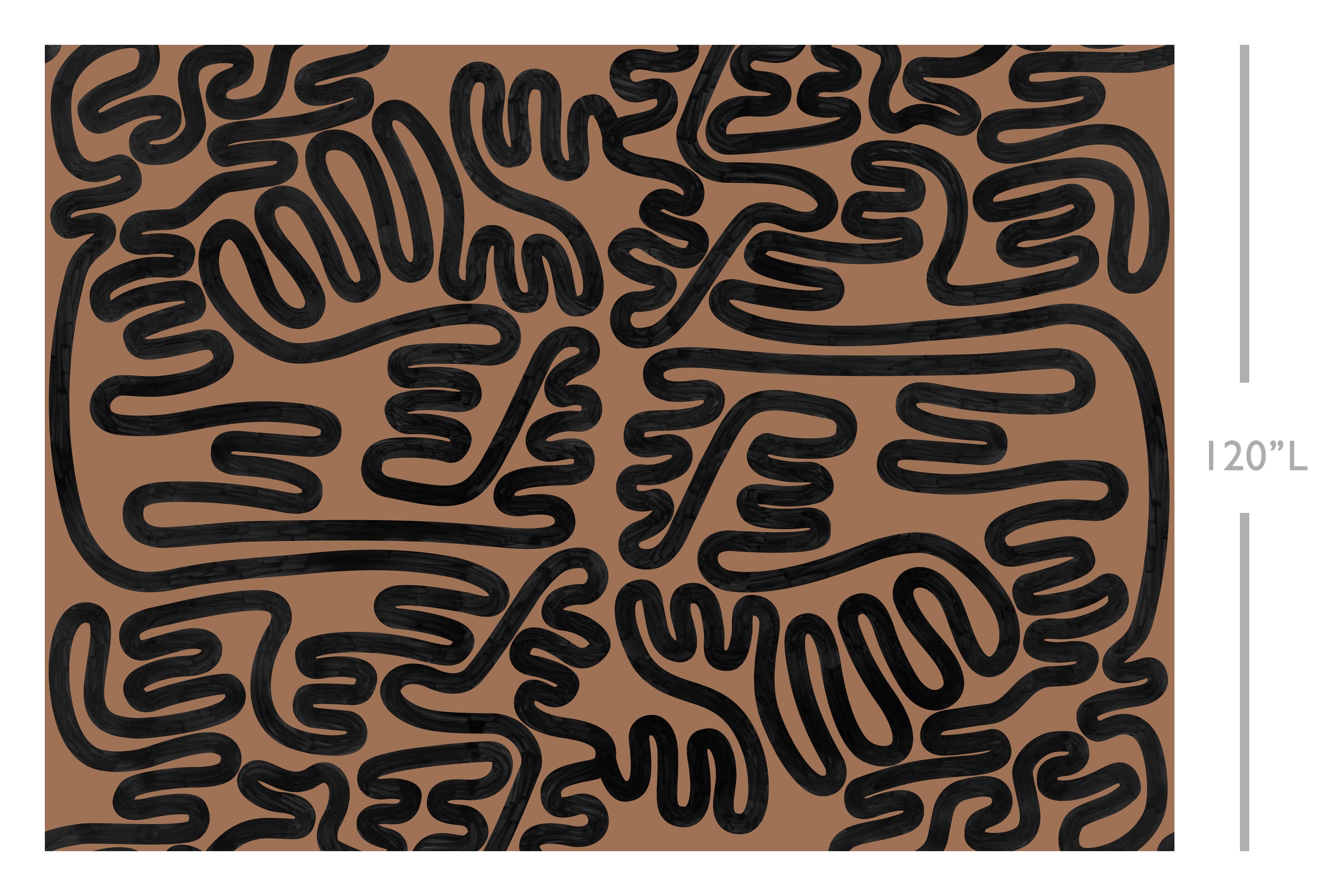 Infinito© Mural Wallpaper in Beetlejuice + Black