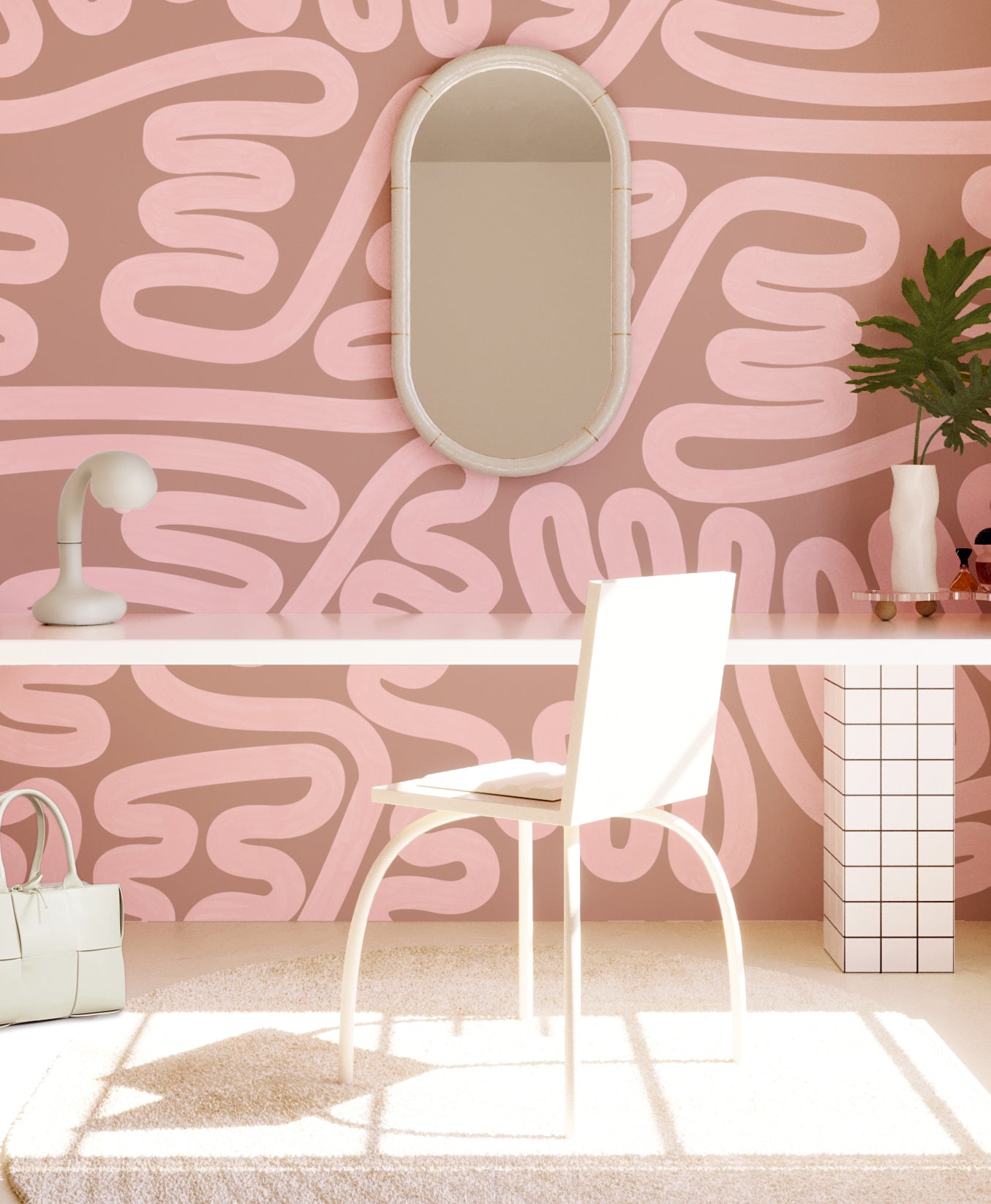 Infinito© Mural Wallpaper in Cactus Blossom