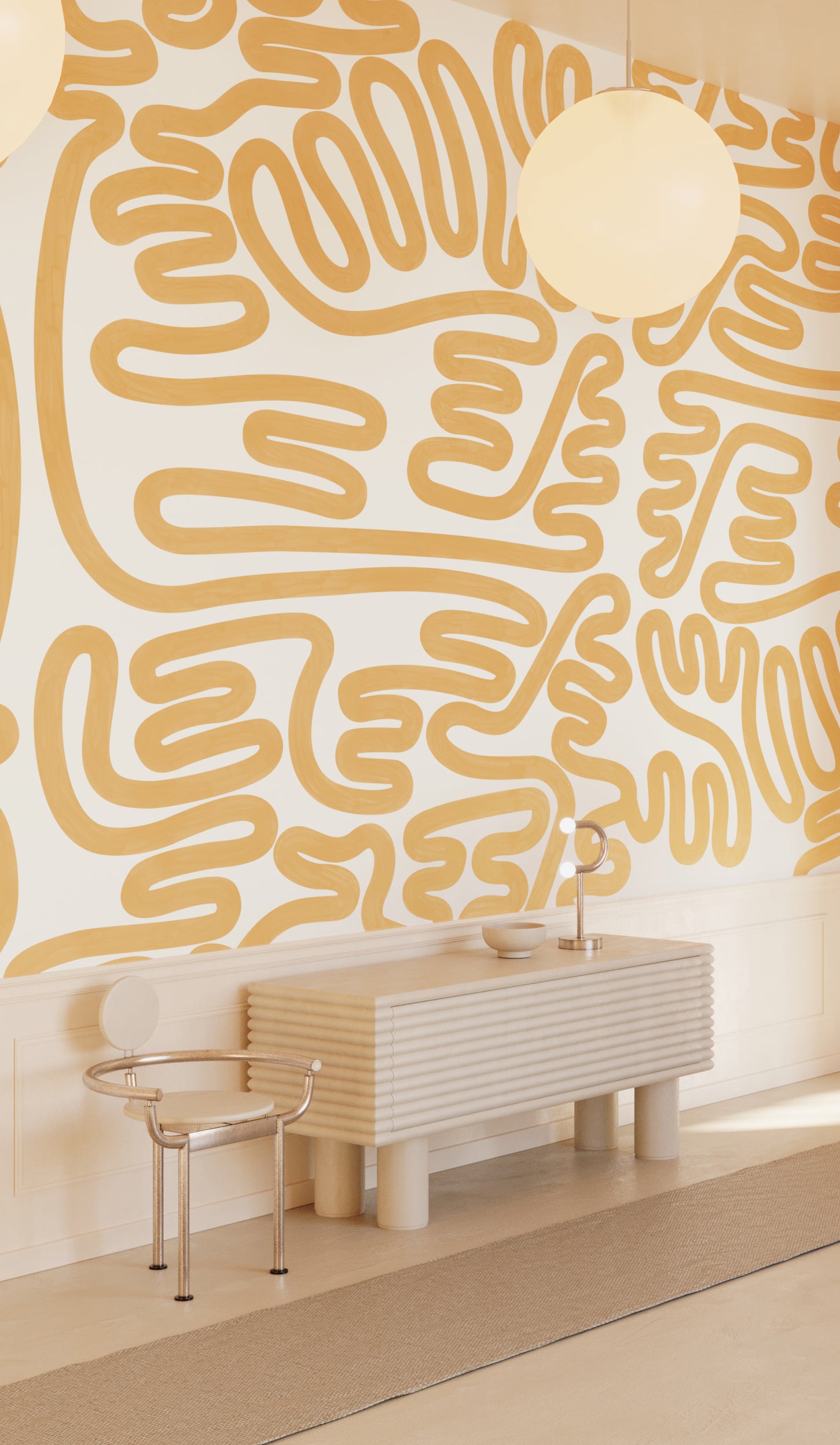 Infinito© Mural Wallpaper in Husk