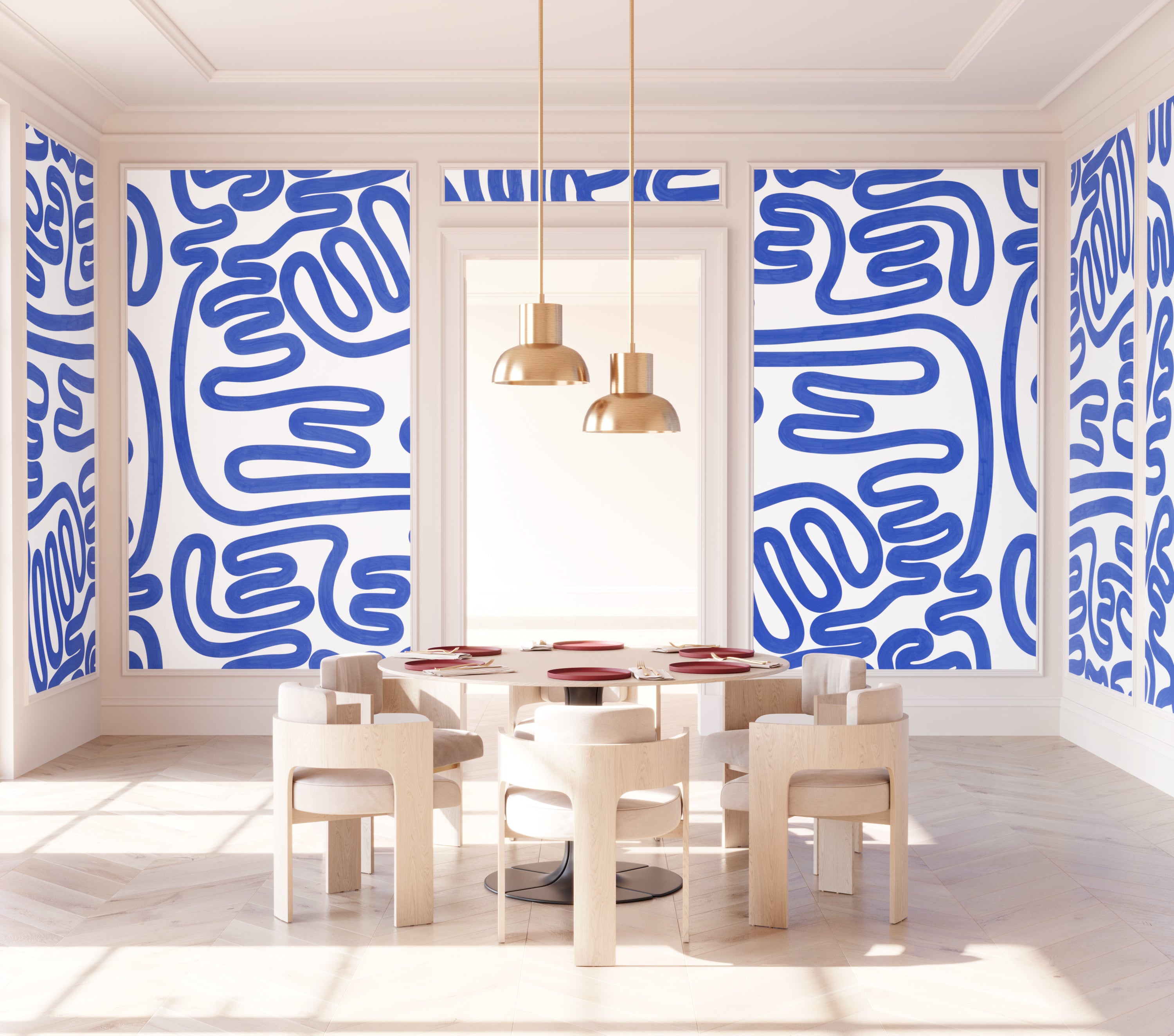 Infinito© Mural Wallpaper in Navy